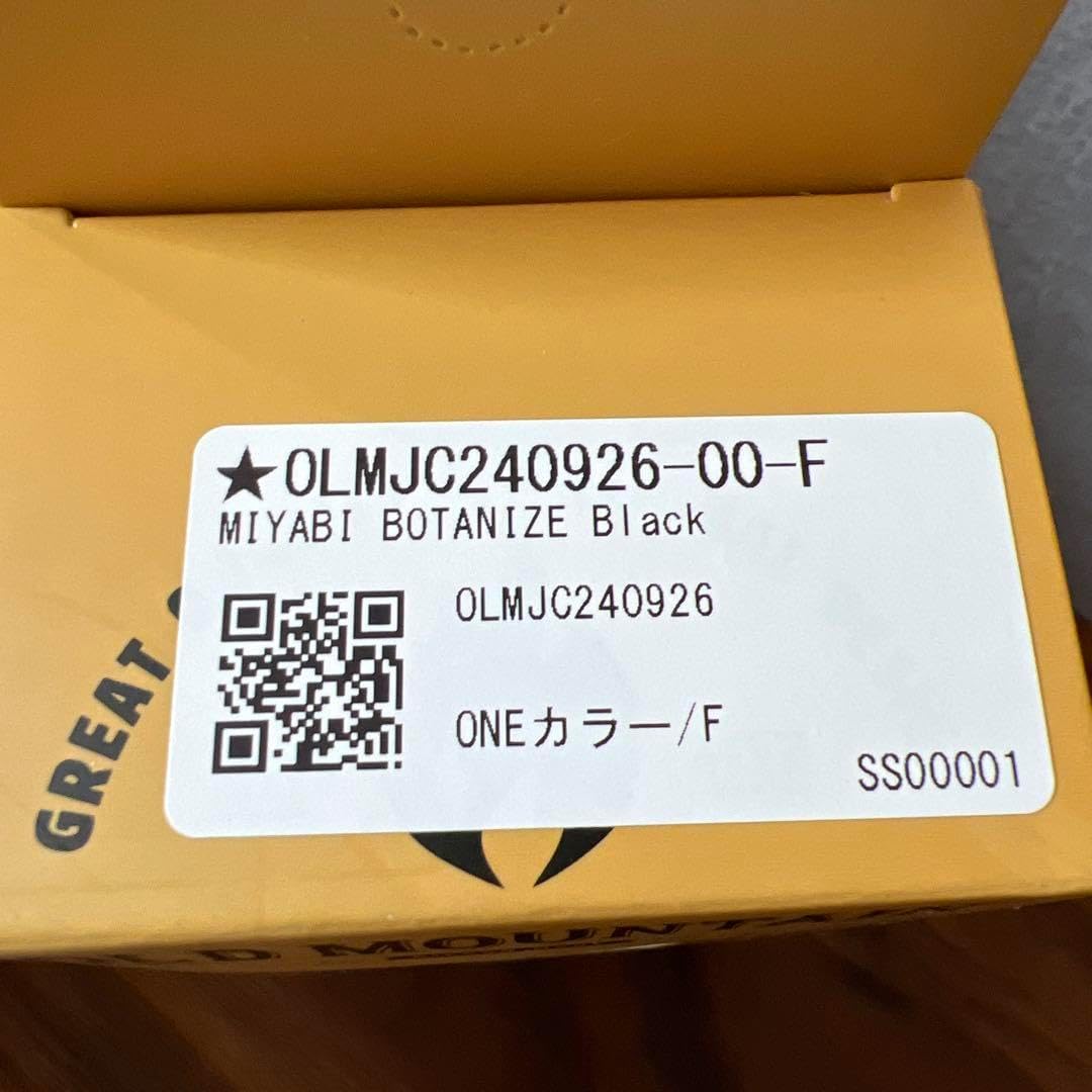 old mountain 38灯MIYABI BOTANIZE BOTANIZE × OLDMOUNTAIN MIYABI 38灯 Black