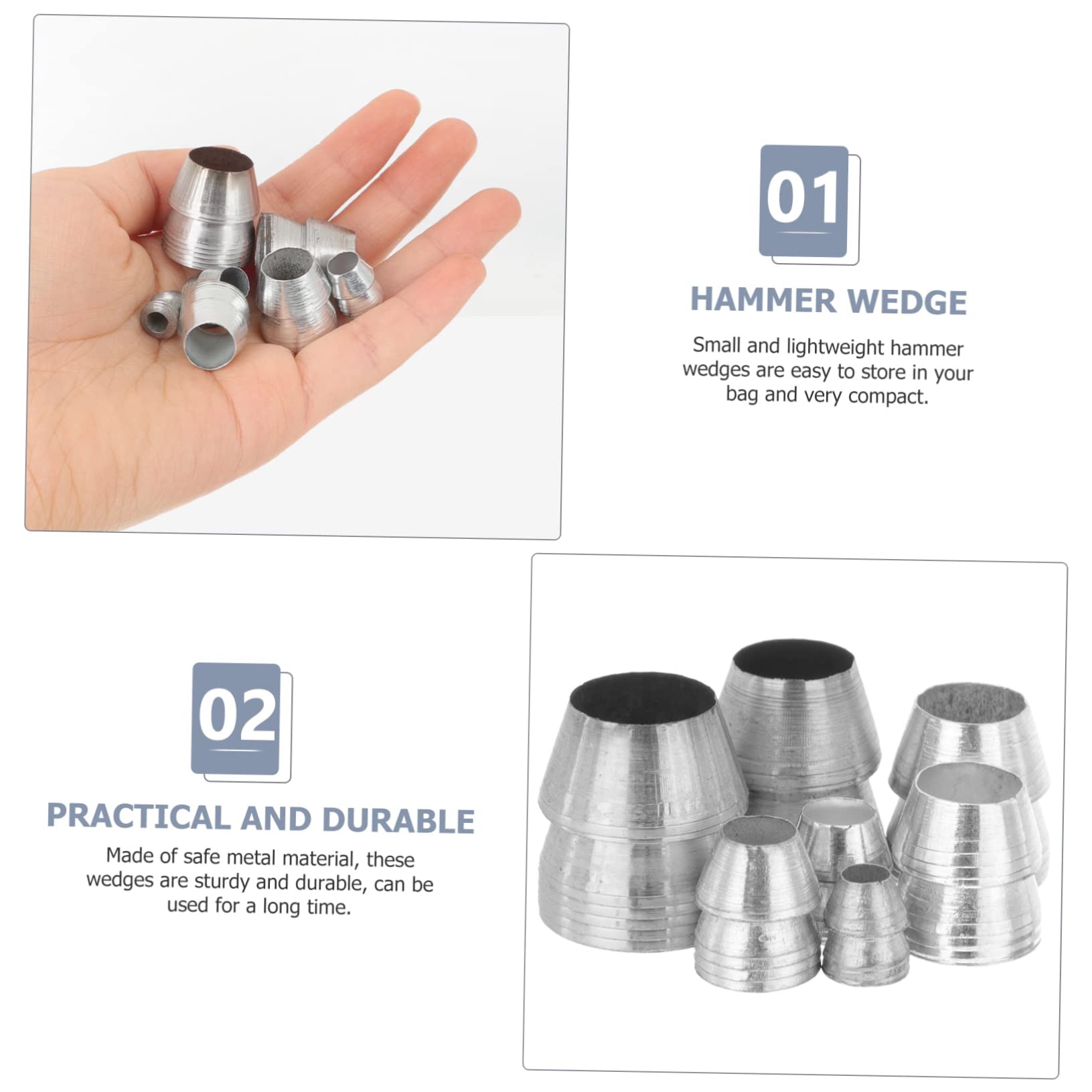 UKCOCO 42 Pezzi Fabbro Cuneo Di Metallo Strumenti Giapponesi Cuneo Per La Maniglia Maniglia Di Ricambio Cunei Maniglie Per Utensili Strumenti Giapponesi Per La Lavorazione Del Legno