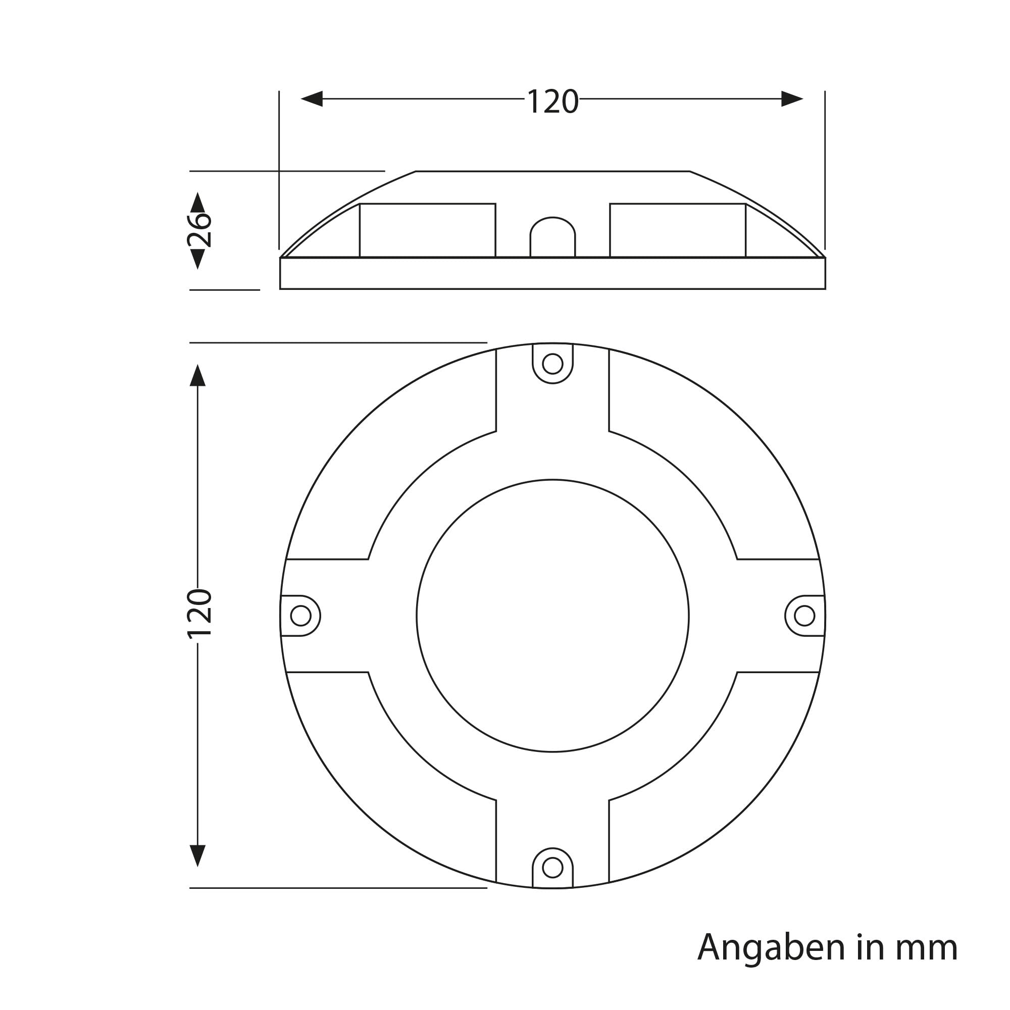 ledscom.de 8x LED Solar-Bodenleuchte BUNSO für außen, IP65, Kunststoff, rund, 120 mm Ø, warmweiß