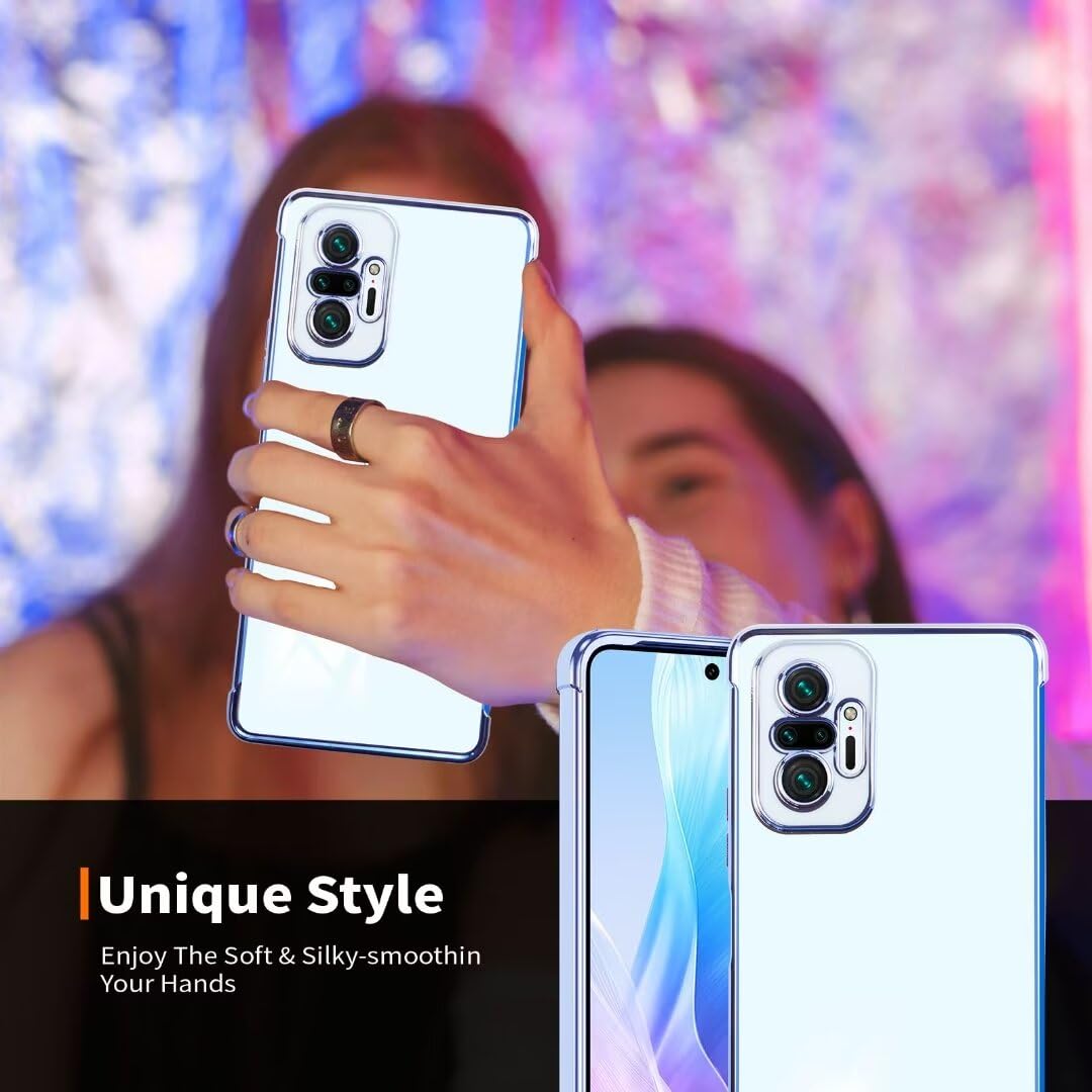 Cover Per Xiaomi Redmi Note 10 Pro – Custodia TPU Morbida Ultra Sottile, Antigraffio, Rosa