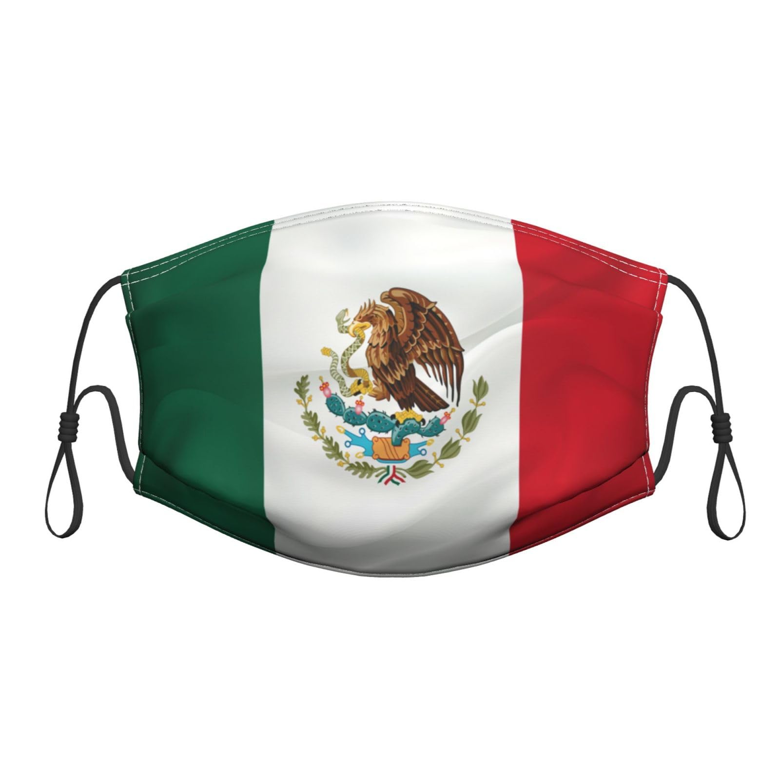 Piguncle Mexico Flag Premium Masks Breathe Easy Stay Black