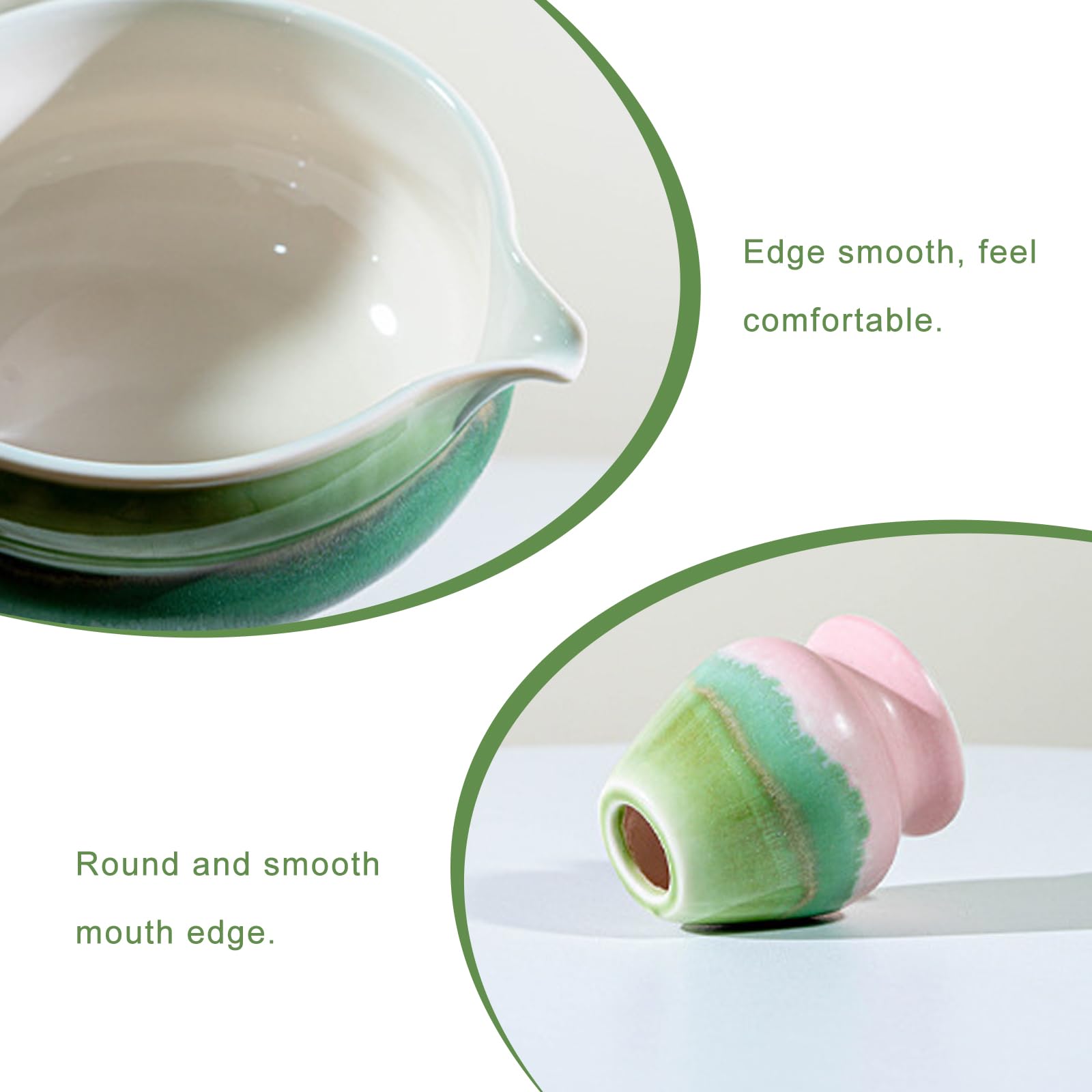 Set di 5 scope matcha, ciotola e set rosa, con beccuccio, frusta, cucchiaio+chasen+colino, tè per cerimonie di tè e regalo