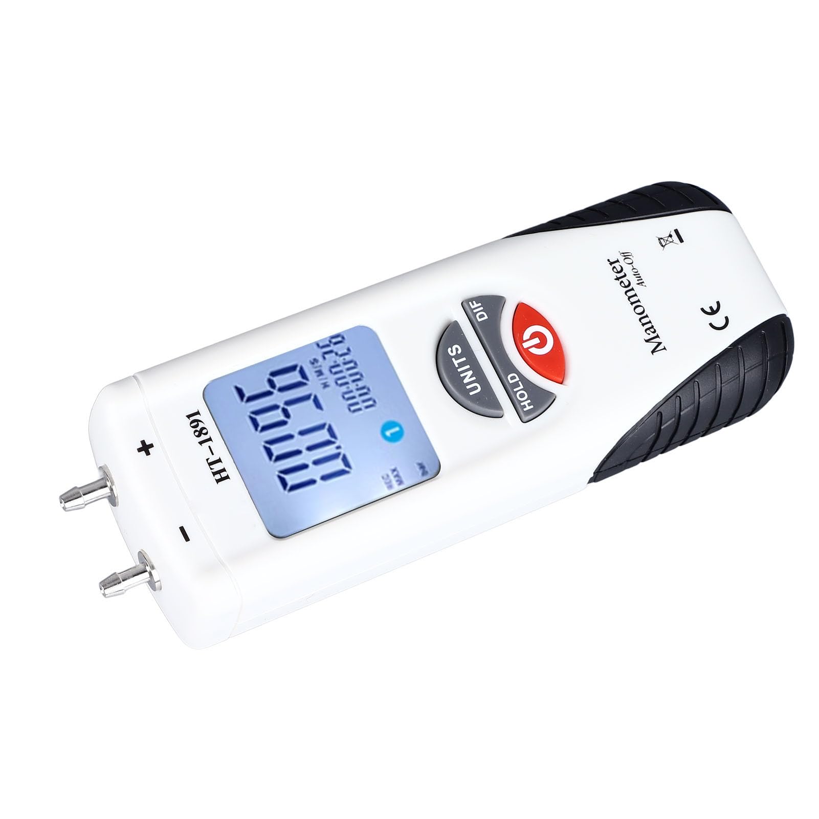 Differential Pressure Gauge, Digital Differential Pressure Gauge Manometer for Vehicle Repairing, Backlit LCD Display, Differential Pressure Gauges