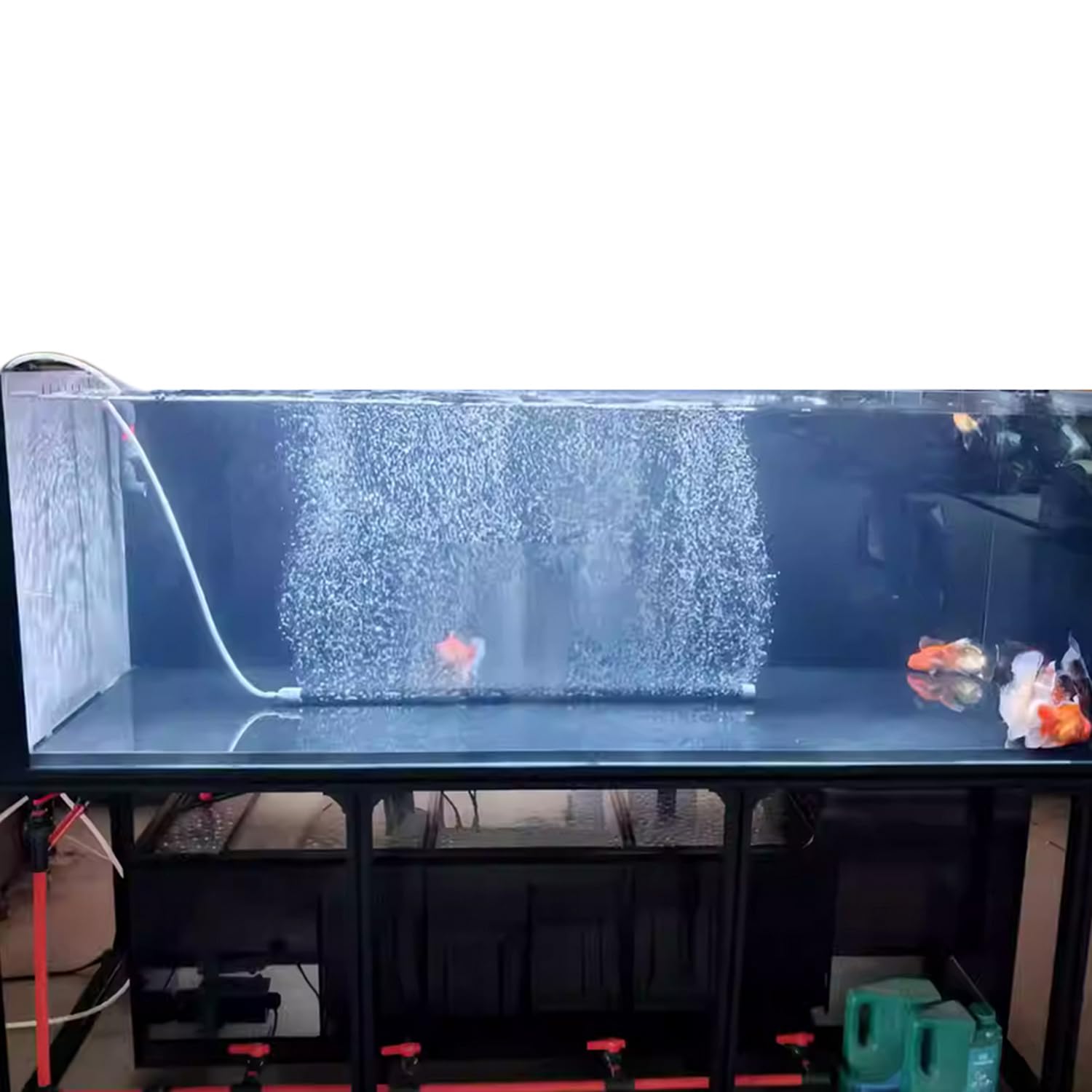 Koi-Teich Sauerstoffdiffusor, Belüftungssystem, Nano-Bubble-Bar selbstversinkend Belüftungssäule, Geräuscharm & Verstopfungssicher – Ideal Hochleistungs-Sauerstoffstab für Aquarium (55cm)