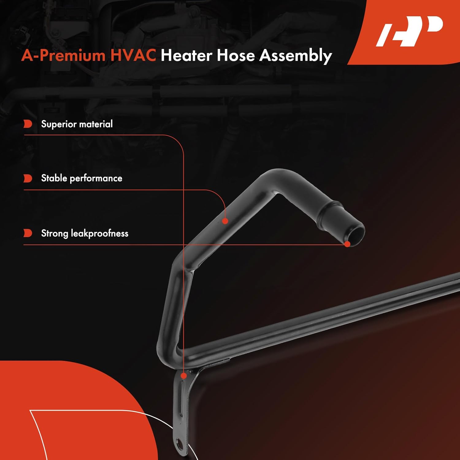 A-Premium Outlet HVAC Heater Hose Pipe Line Assembly Compatible with Jeep Grand Cherokee & Dodge Durango, 2011-2021, 5.7L 6.4L, Replace# 53034238AB