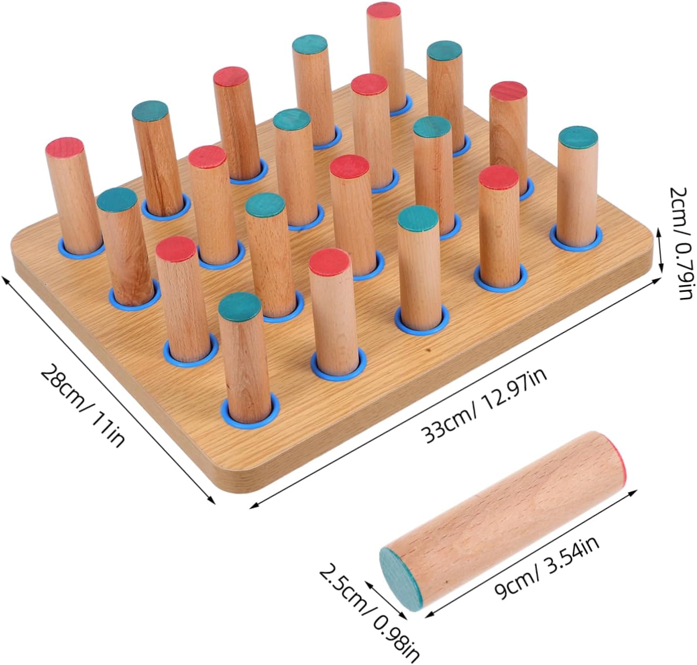 POPETPOP Rehabilitation Training Board Hand Therapy Board Fine Motor Skills Pegboard Finger Workout Equipment Finger Fitness Devices Hand Rehabilitation Platform Finger Exercise Tools Wood
