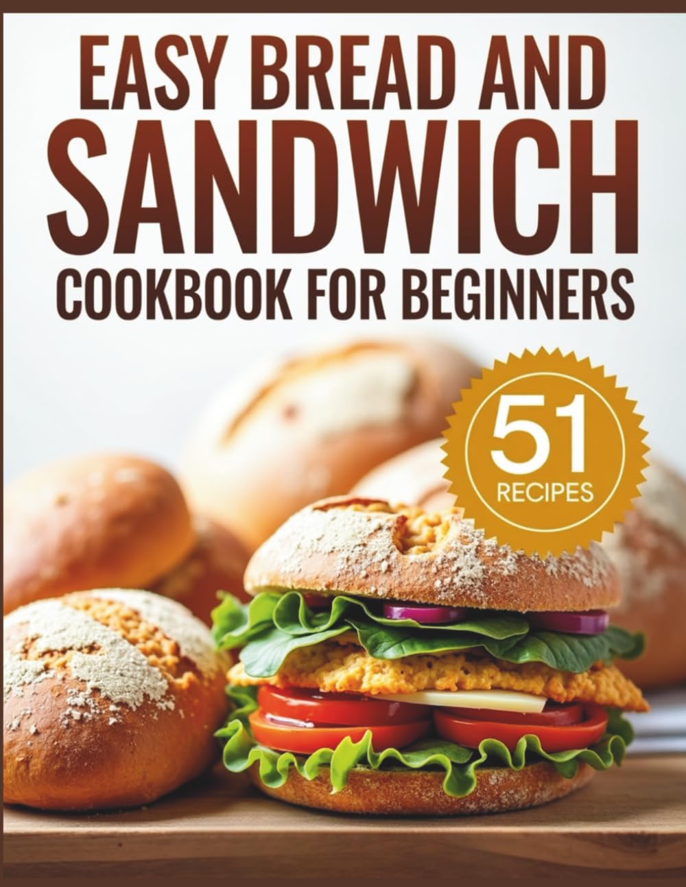Easy Bread and Sandwich Cookbook for Beginners: Homemade Bread & Sandwich Recipes for Everyday Meals.