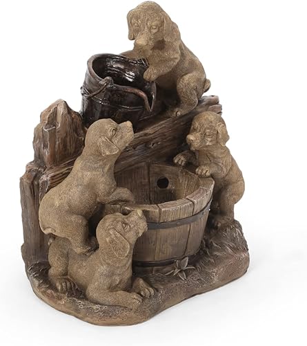 Christopher Knight Home Fuente Dimmock para exteriores, marrón claro