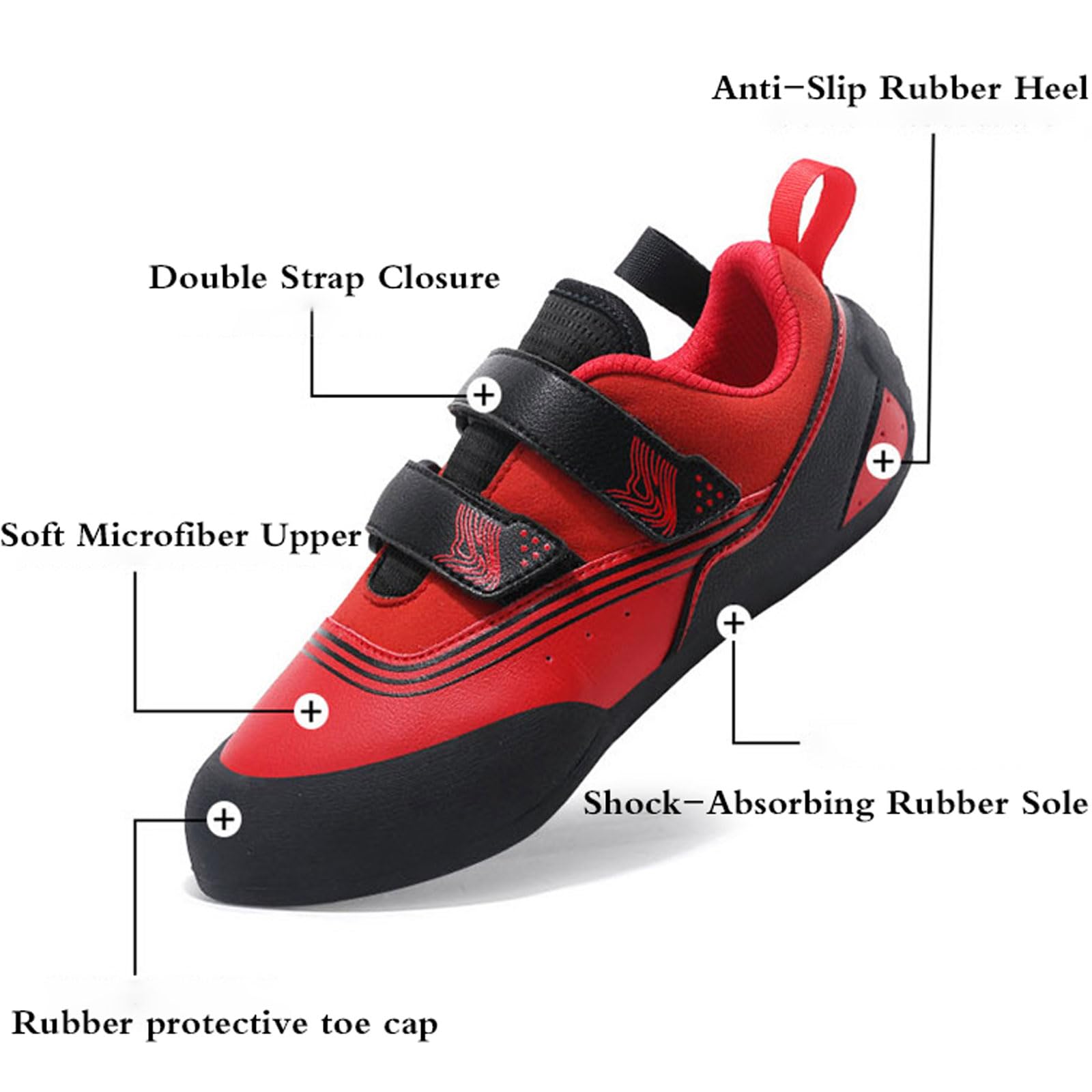 Zapatos De Escalada,Pies De Gato Escalada,Zapatos De Escalada Hombre Zapatillas Escalada Adultos Zapatillas De Escalada Mujer Zapatos De Escalada Unisex Adulto para Principiantes