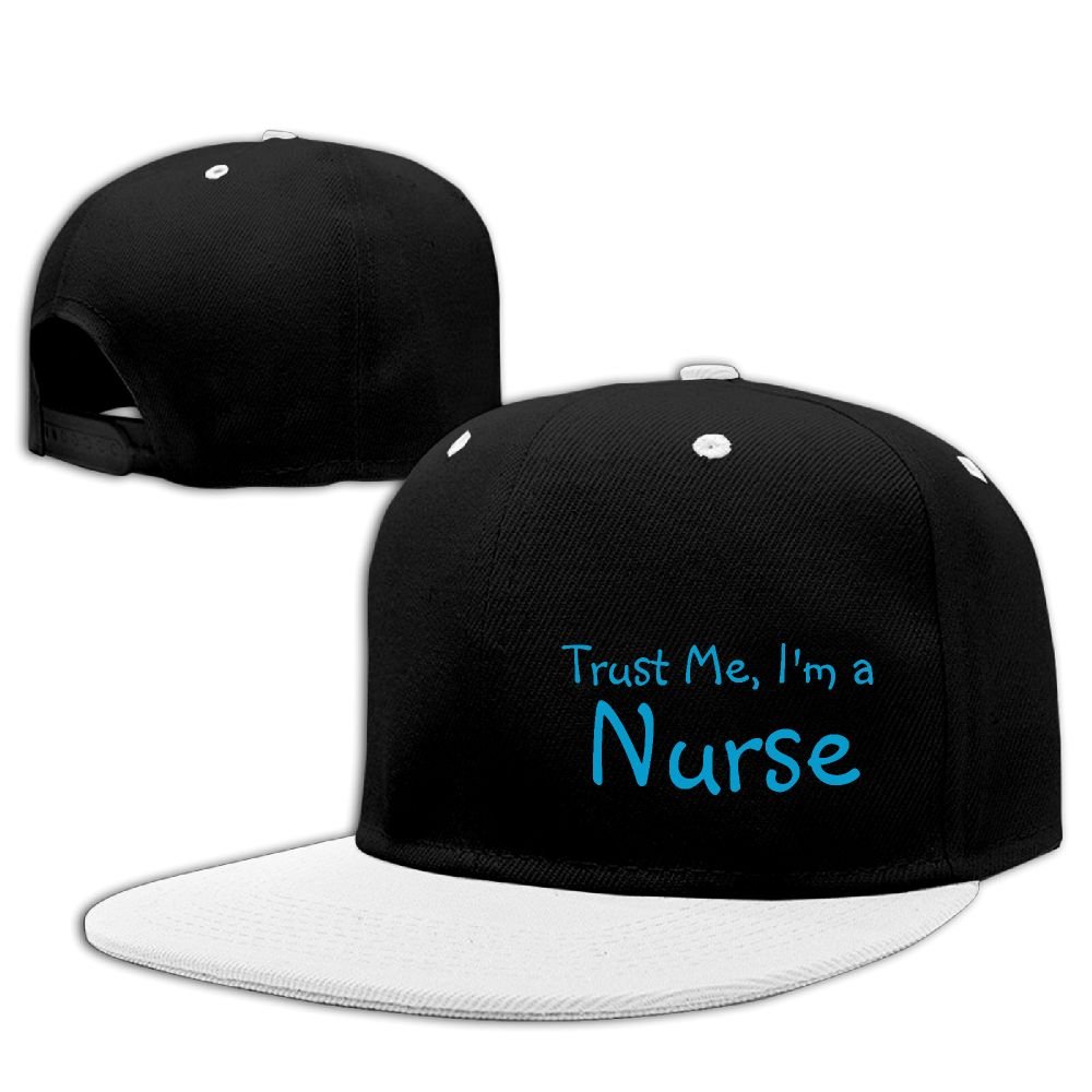 WellShopping Trust I Am A Nurse Solid Flat Bill Snapback Baseball Cap Hip Hop Unisex Custom Hat.