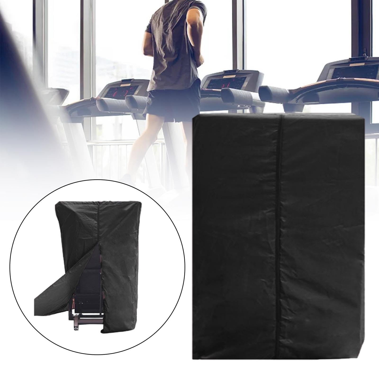 Baoblaze Housse de Protection Anti-poussière pour Tapis de Course Pliable, Housse de Protection Anti-poussière et étanche pour Entraînement en Intérieur