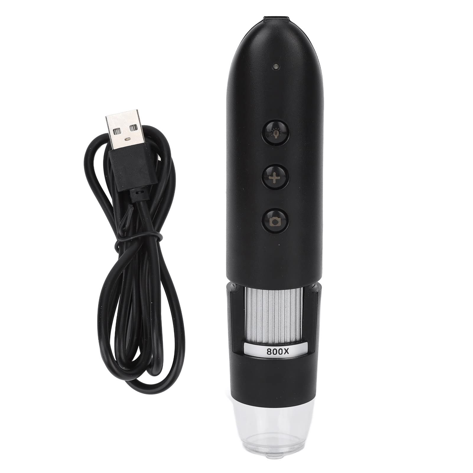 Detector de Cuero Cabelludo, Detector de Cuero Cabelludo 800X con Luz LED Blanca, Cámara Portátil de 2MP, Diagnóstico de Piel, Analizador de Cabello para el Crecimiento del Cabello