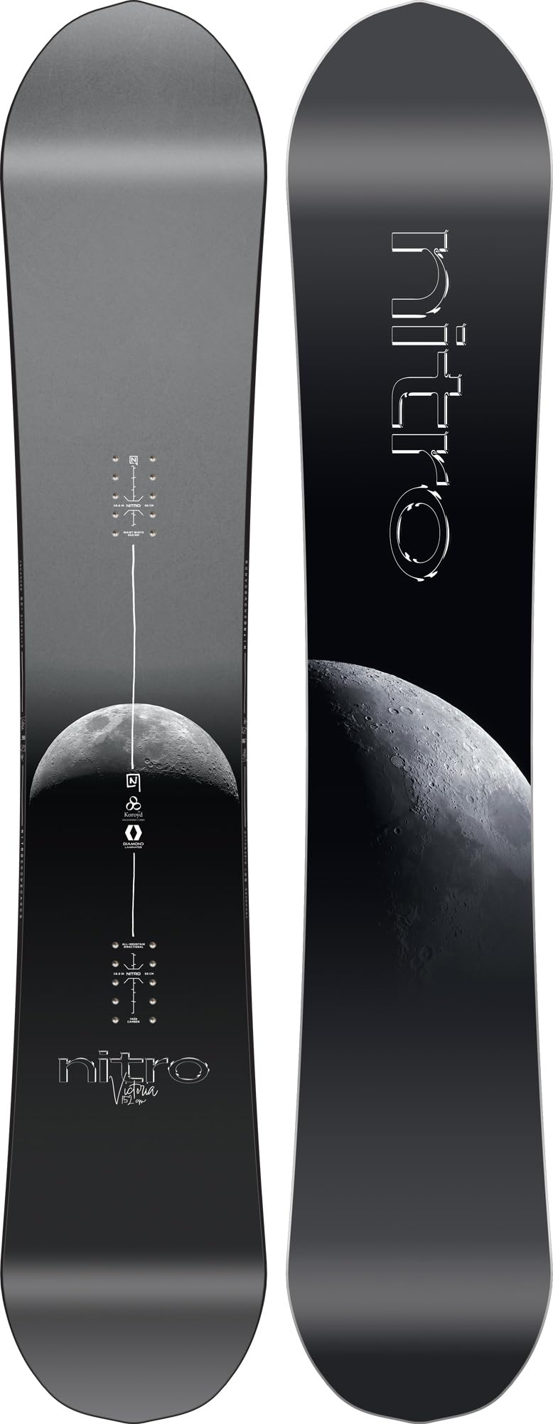 NITRO Snowboards Damen Victoria Board ´25 Pro Performance Highend All Mountain Directional Boards True Camber Koroyd PowerLite