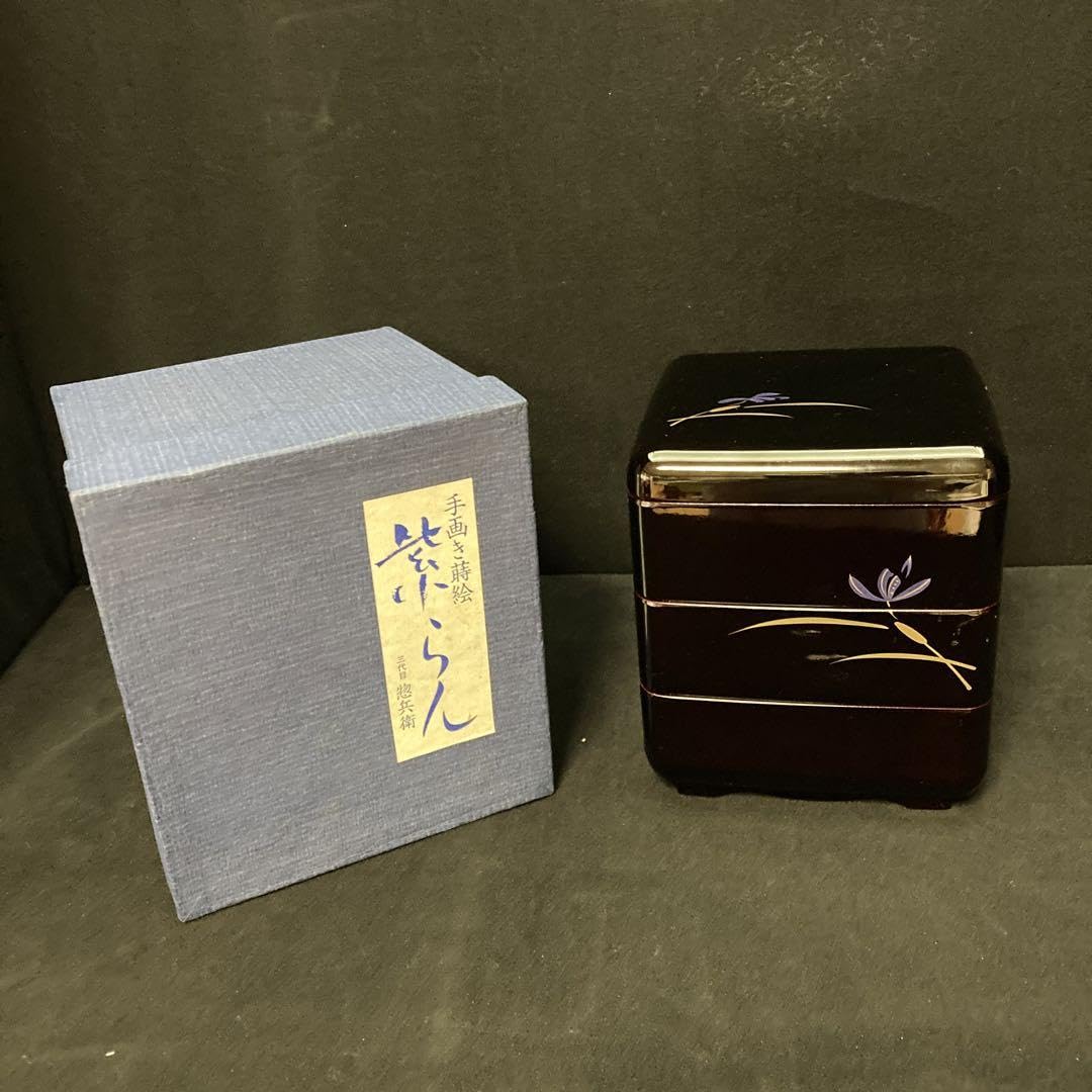 蒔絵 能楽 八角三段重箱 台付き 【公式通販】