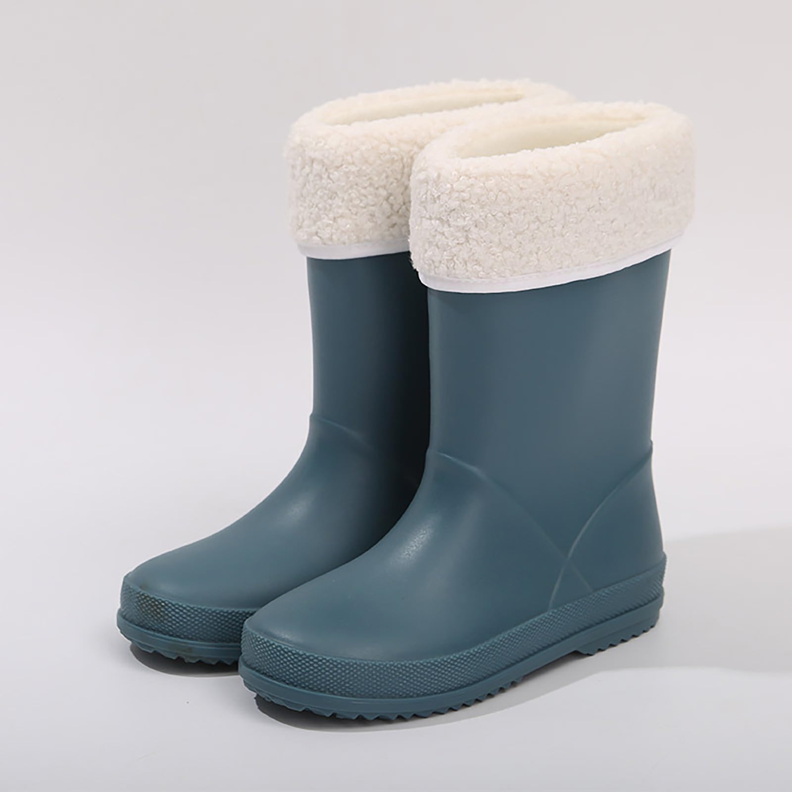 Générique Stivali da pioggia leggeri per Ragazze con suola antiscivolo Morbide Scarpe impermeabili Bambini rivestimento Cotone misto ideale bambino ragazzo