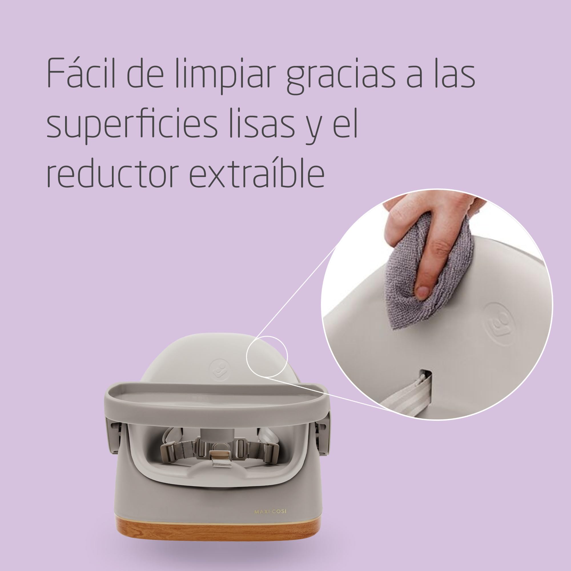 Maxi-Cosi Jay Trona Bebé Portátil 2 en 1, de 6 Meses a 3 Años, 9-15 kg, Asiento Bebé Suelo, Bandeja Ajustable, Fácil de Limpiar, Diseño Compacto, Espaciosa, Elegance Beige