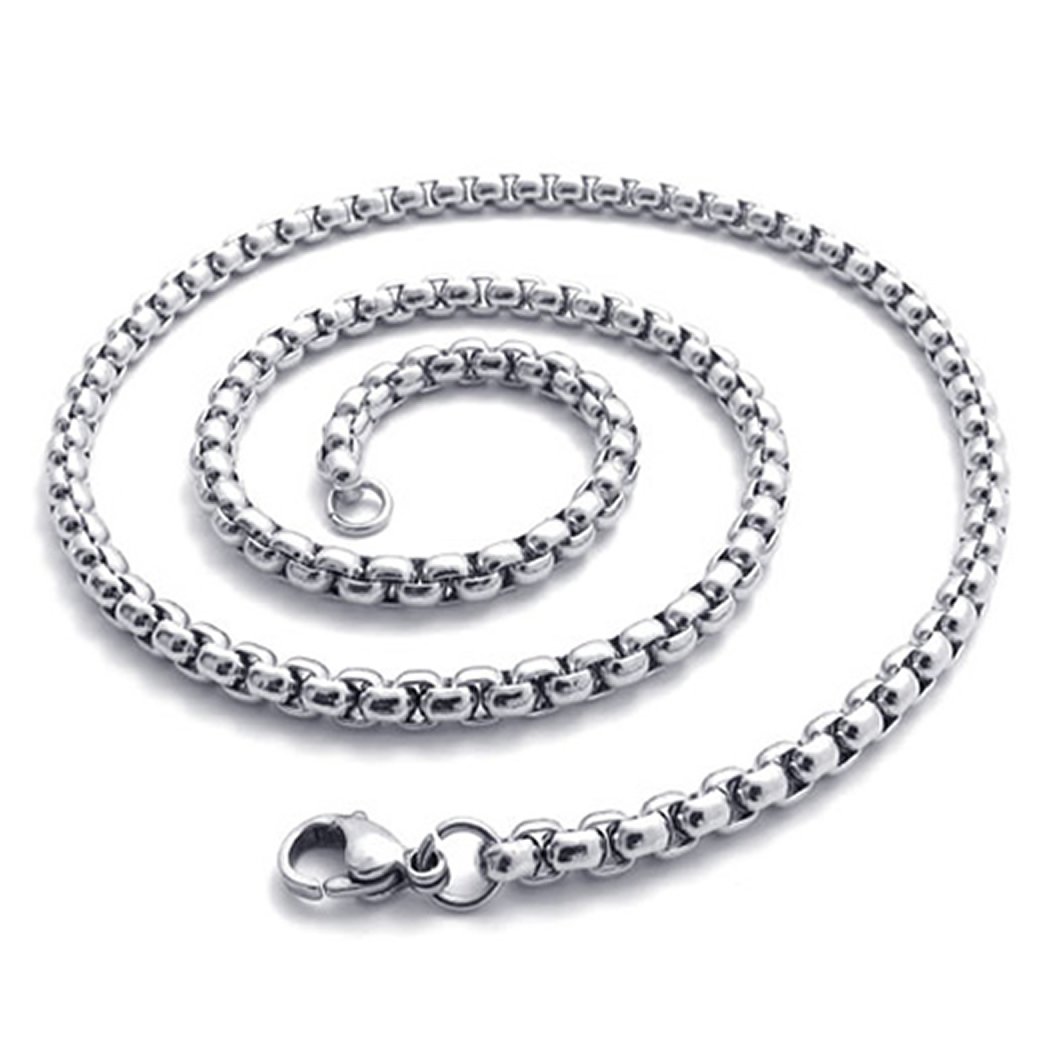 Konov 5mm 14 40 Inch Stainless Steel Chain Mens Desertcart