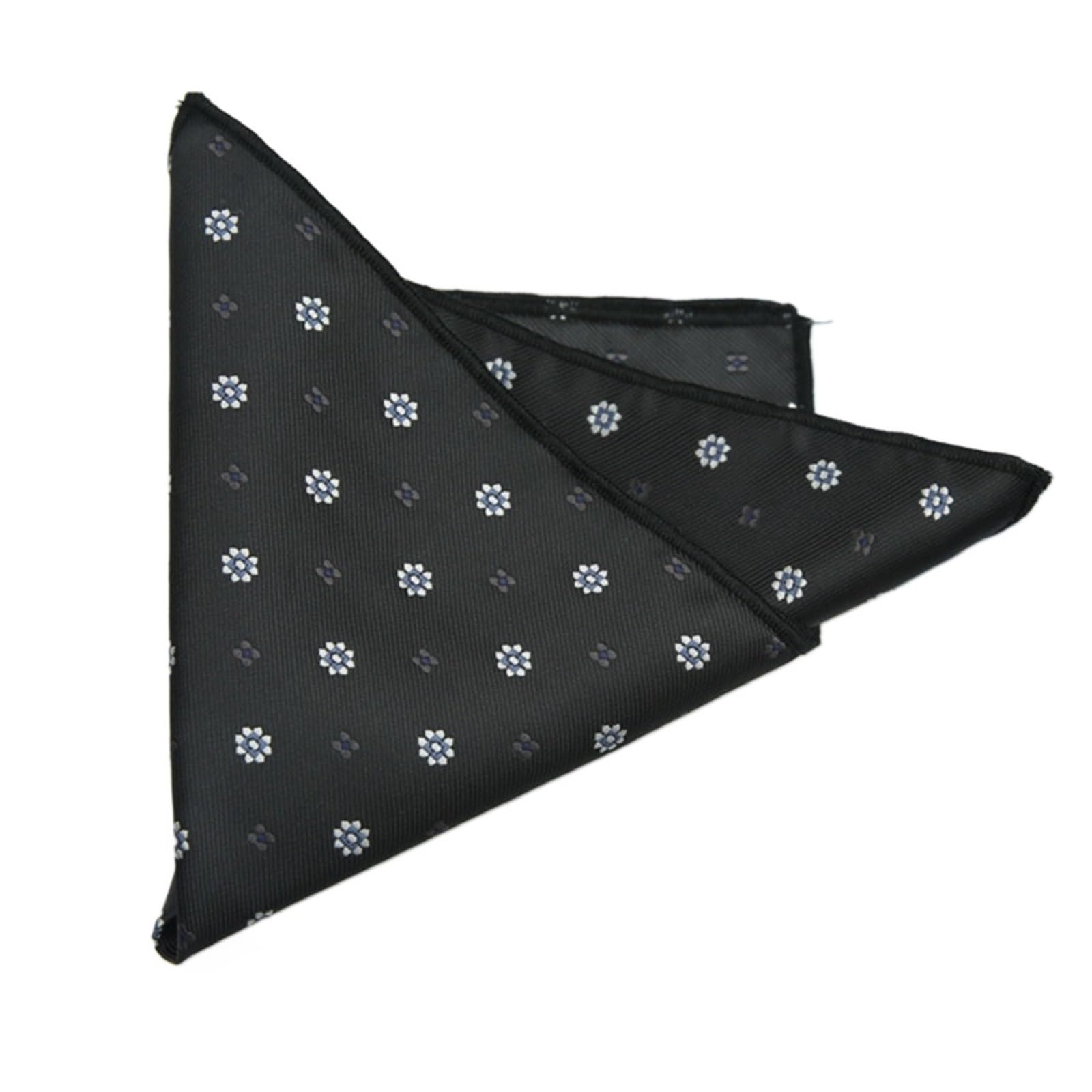 Pañuelo de bolsillo para hombre con sofisticados puntos marrones estilo formal 8