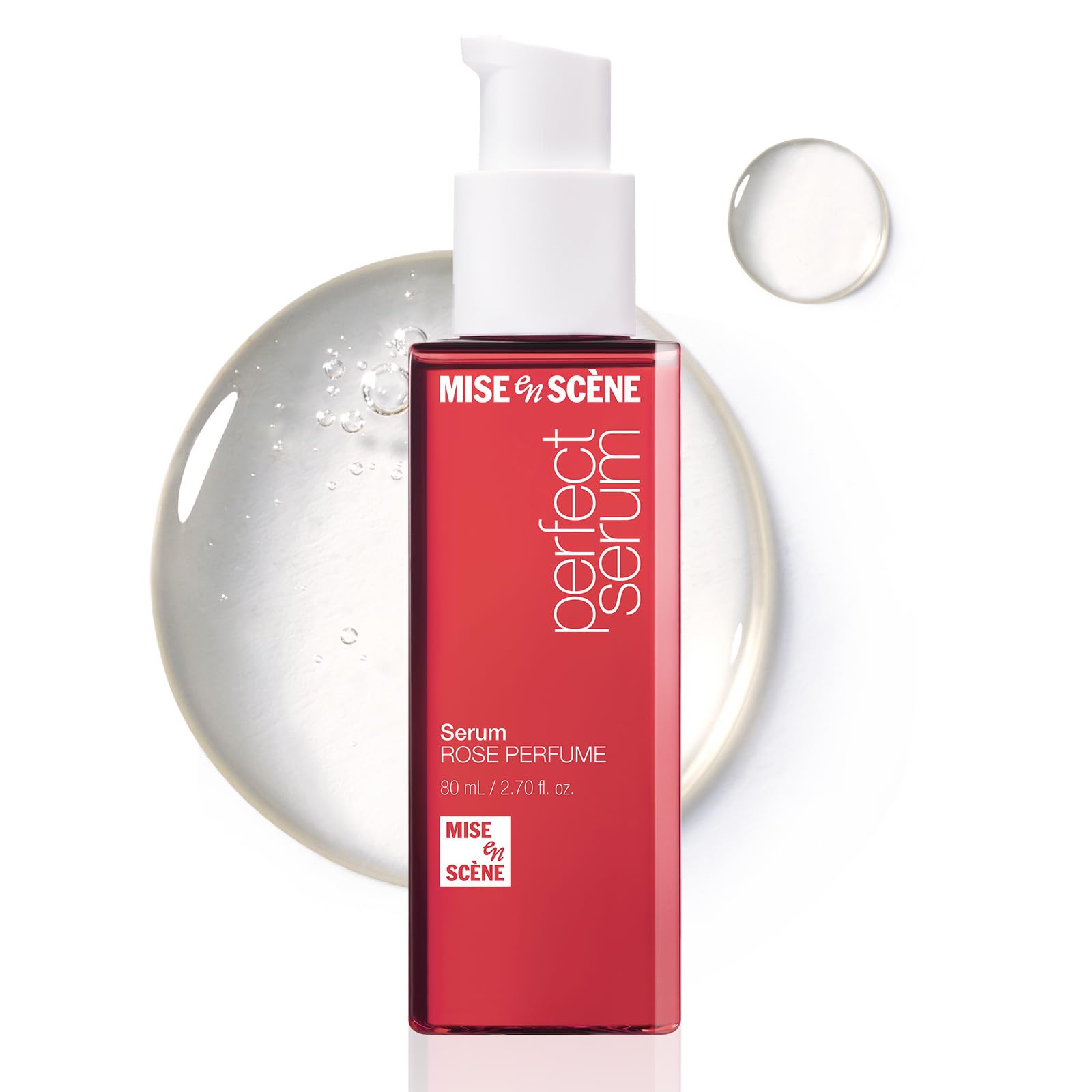 Mise en Scène Official Perfect Serum Rose Perfume Hair Oil, 2.7 oz (80 mL), Hair Styling Product, Rose Scent, Korean Cosmetics, Hair Essence