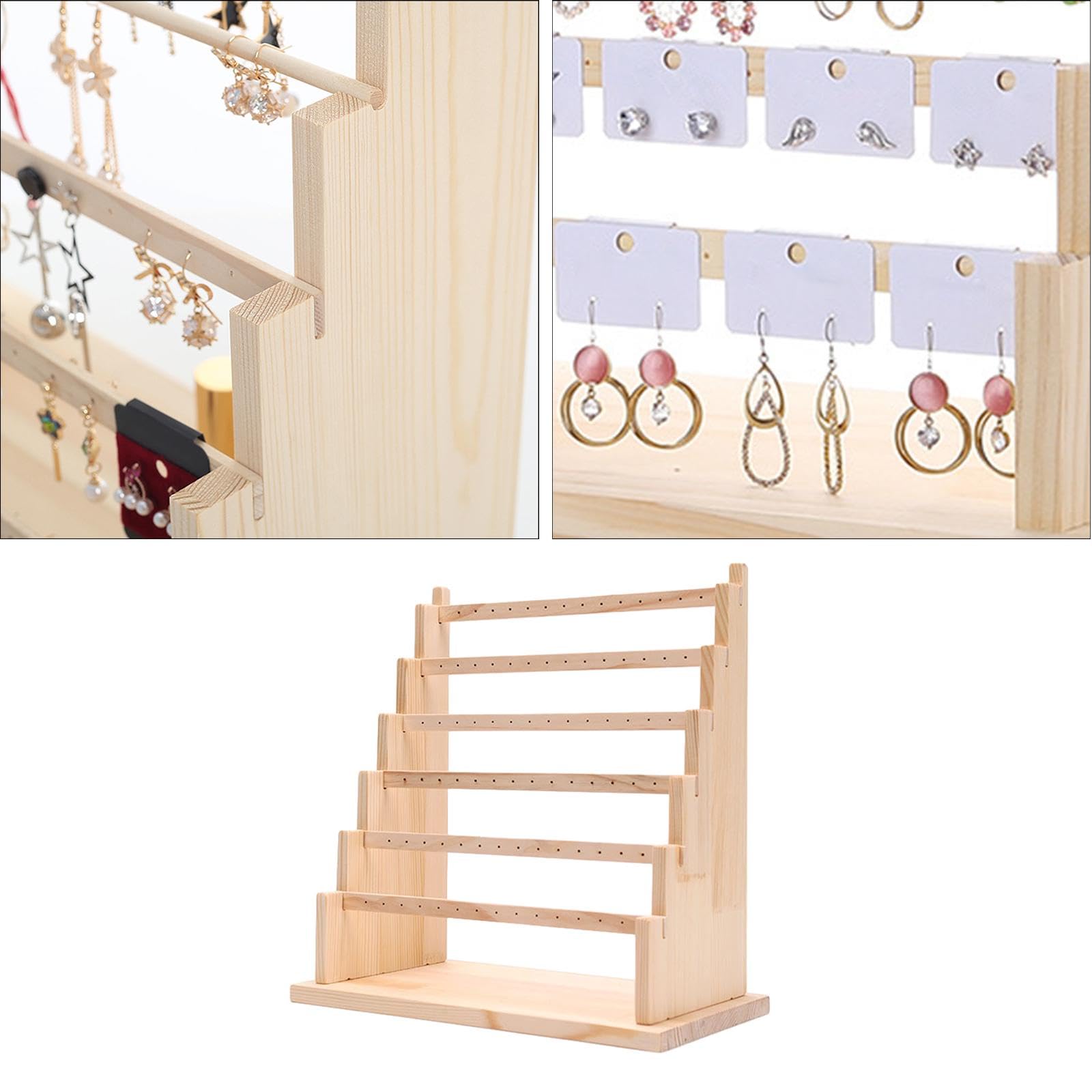 Espositore per Gioielli, Espositore per Orologi, Organizer per Ciondoli, Porta Bracciali a più Livelli, Espositore per Orecchini