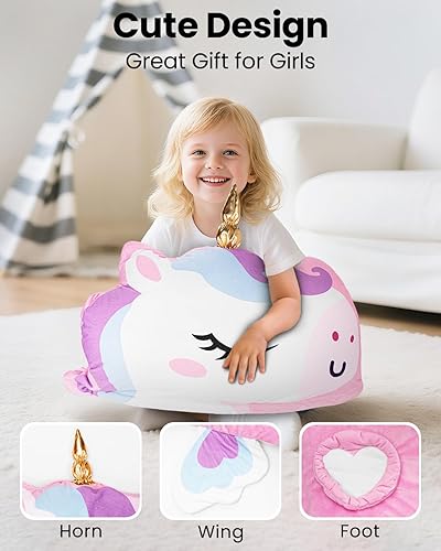 Miniatura 7 de Primlect Saco de dormir para niños con almohada, tapete para siesta más grande, saco de dormir de felpa para niños y niñas, guardería, preescolar,