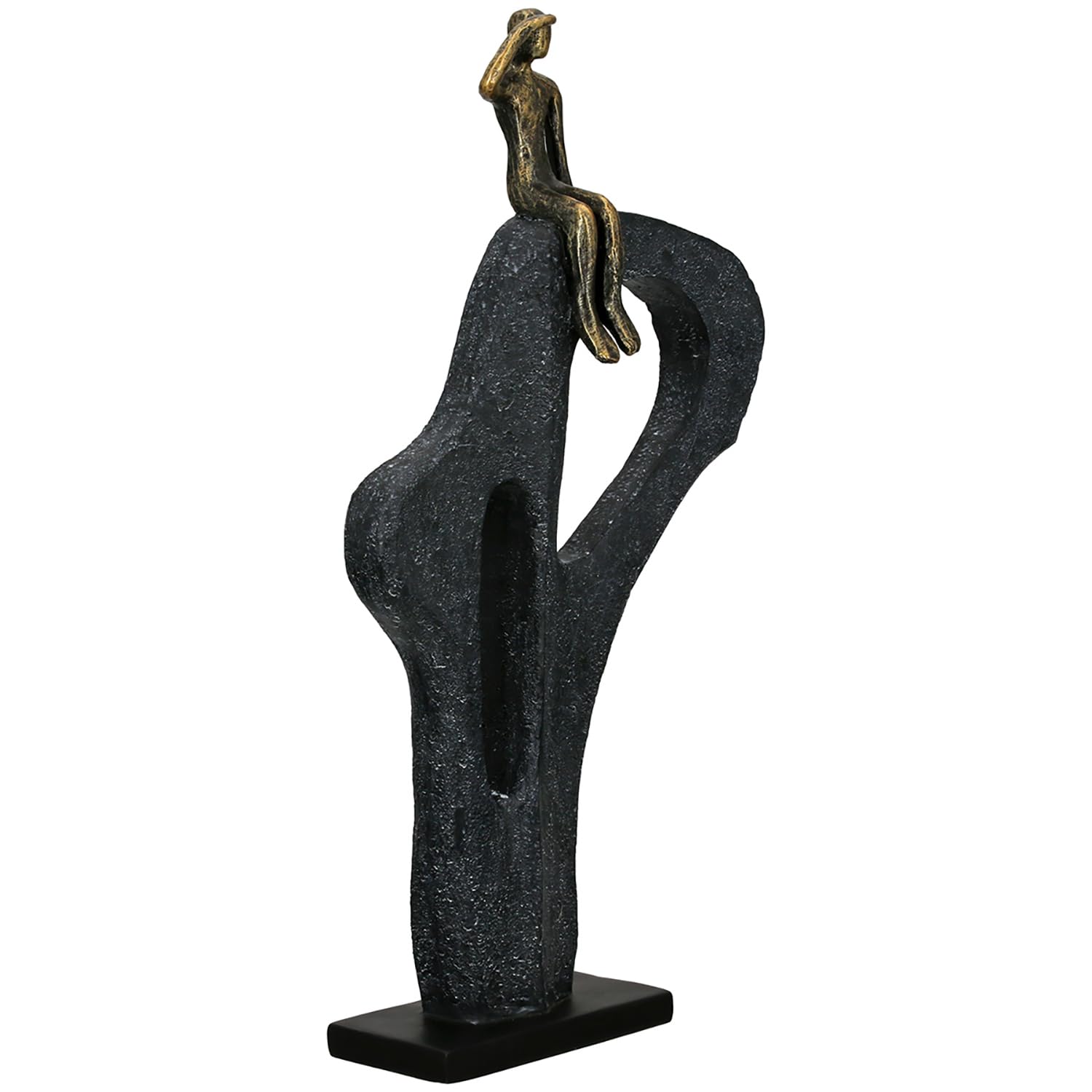 Casablanca Statue Regard au Loin, Résine Bronze 47 cm