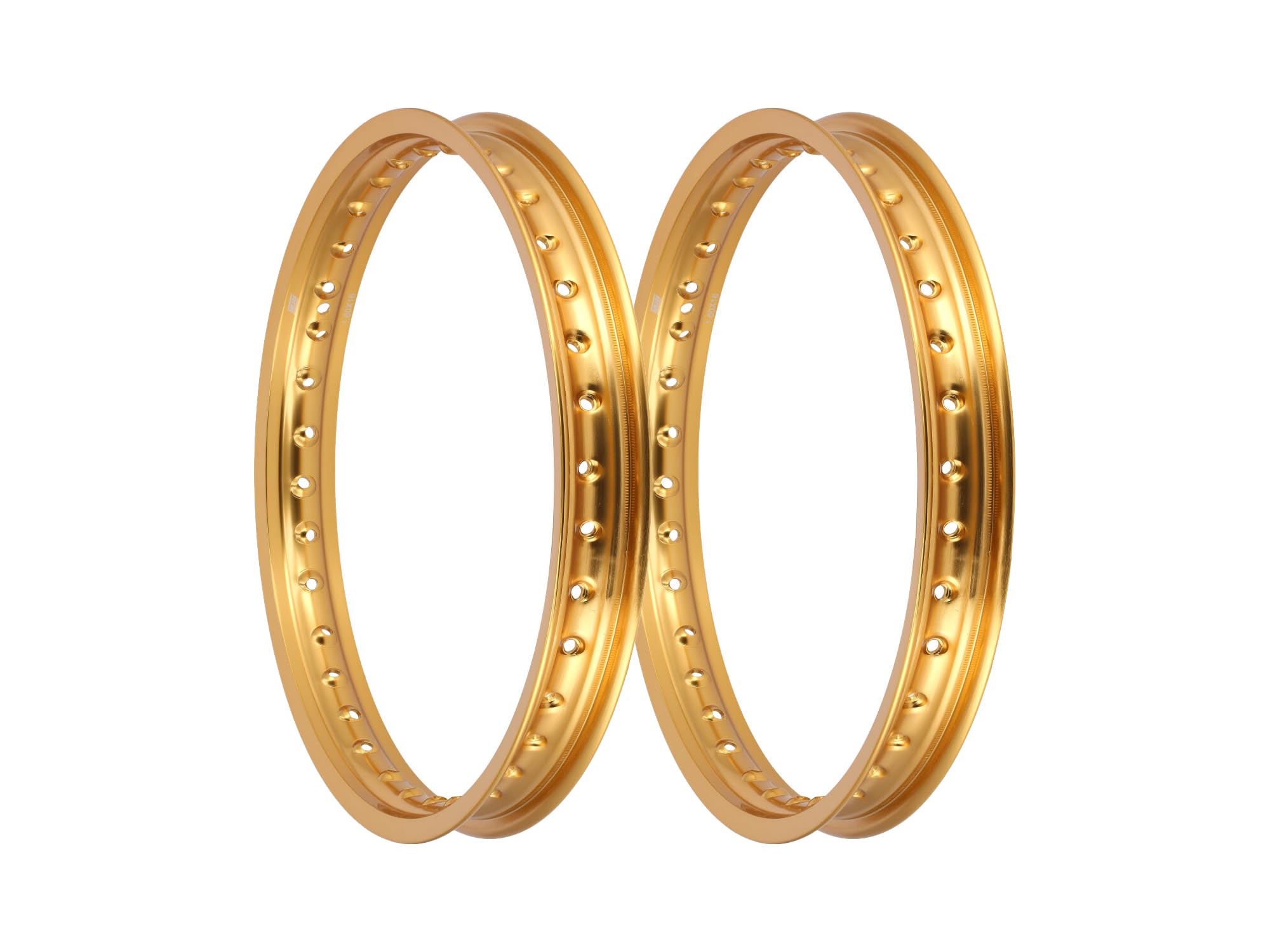 Zestaw: 2x obrecz 1,6 x 16 cali anodowane na zloto zlota - dla Simson S50,