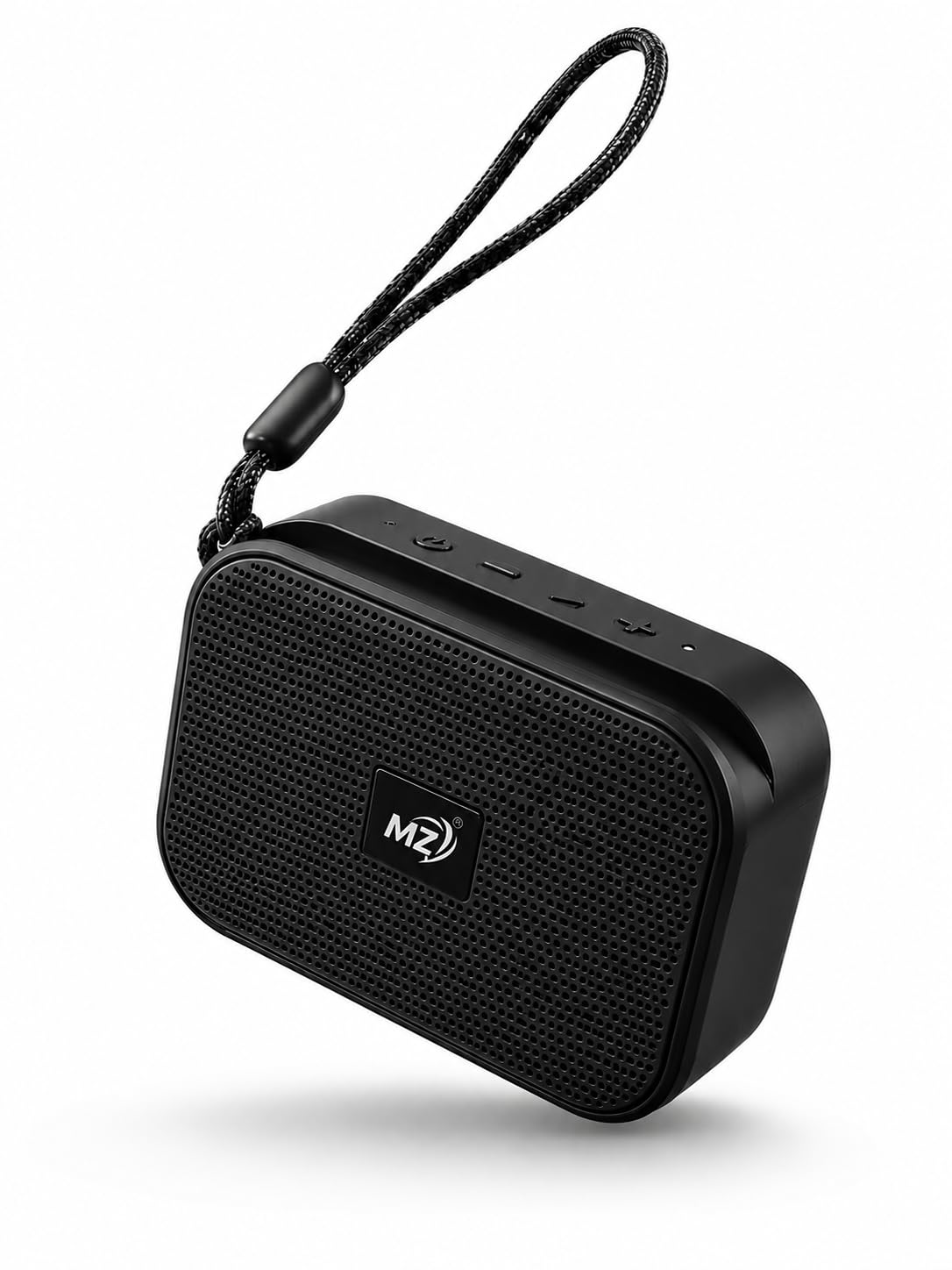 portable bluetooth speaker with mobile holder | 5w loud & clear sound | wireless tws pairing | compact mini speaker with strap | hands-free music stand for mobile | travel friendly speaker (black)