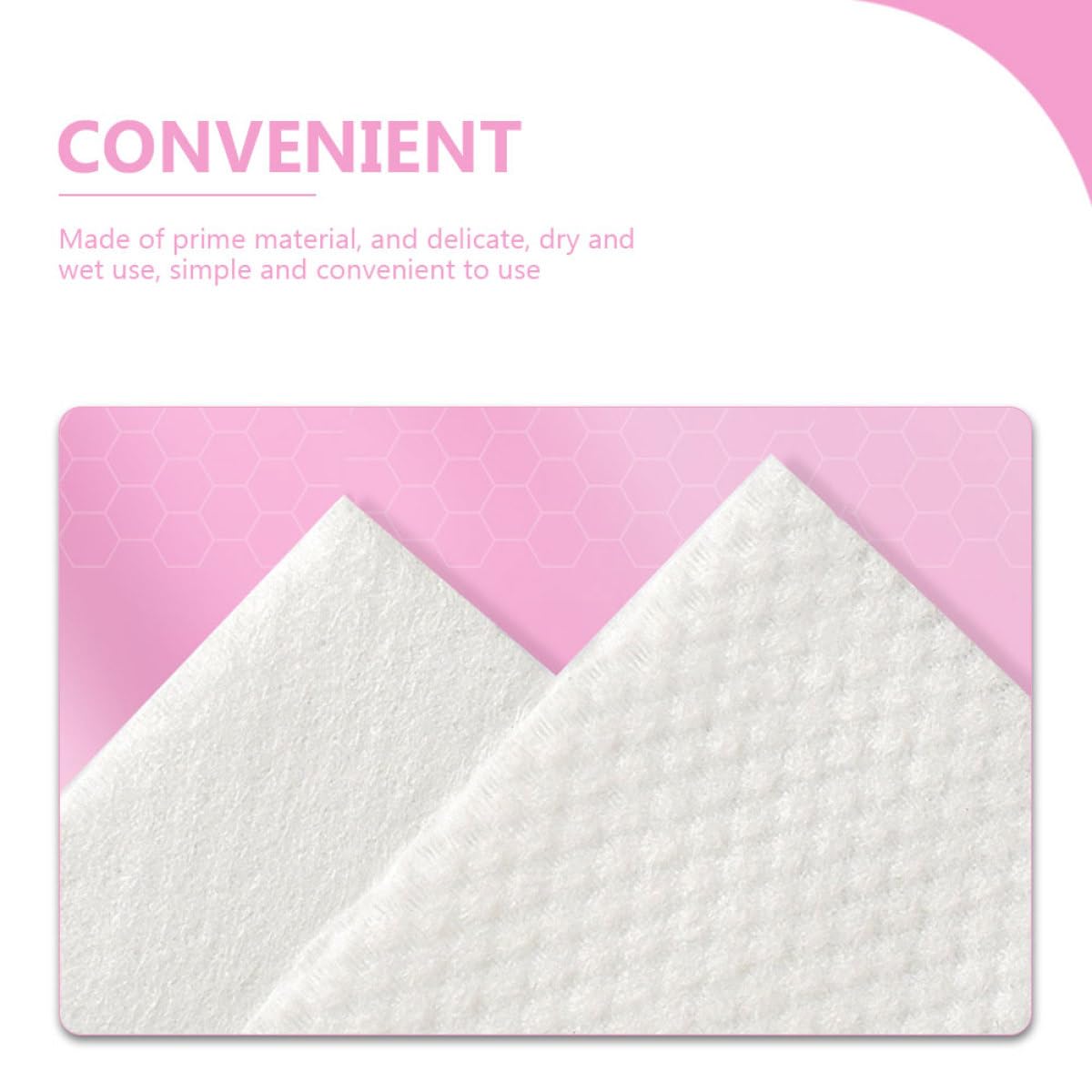 LALAFINA Salviette Detergenti Monouso per Viso in Cotone, 40 Pezzi per Rotolo, 2 Pezzi, Perfette per Pulizia Quotidiana e Cura del Viso Donna