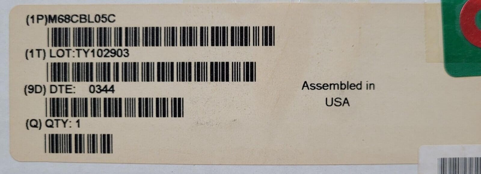 (1 PC) M68CBL05C FREESCALE Target CBL Flex C MMEVS/MMDS-MCU