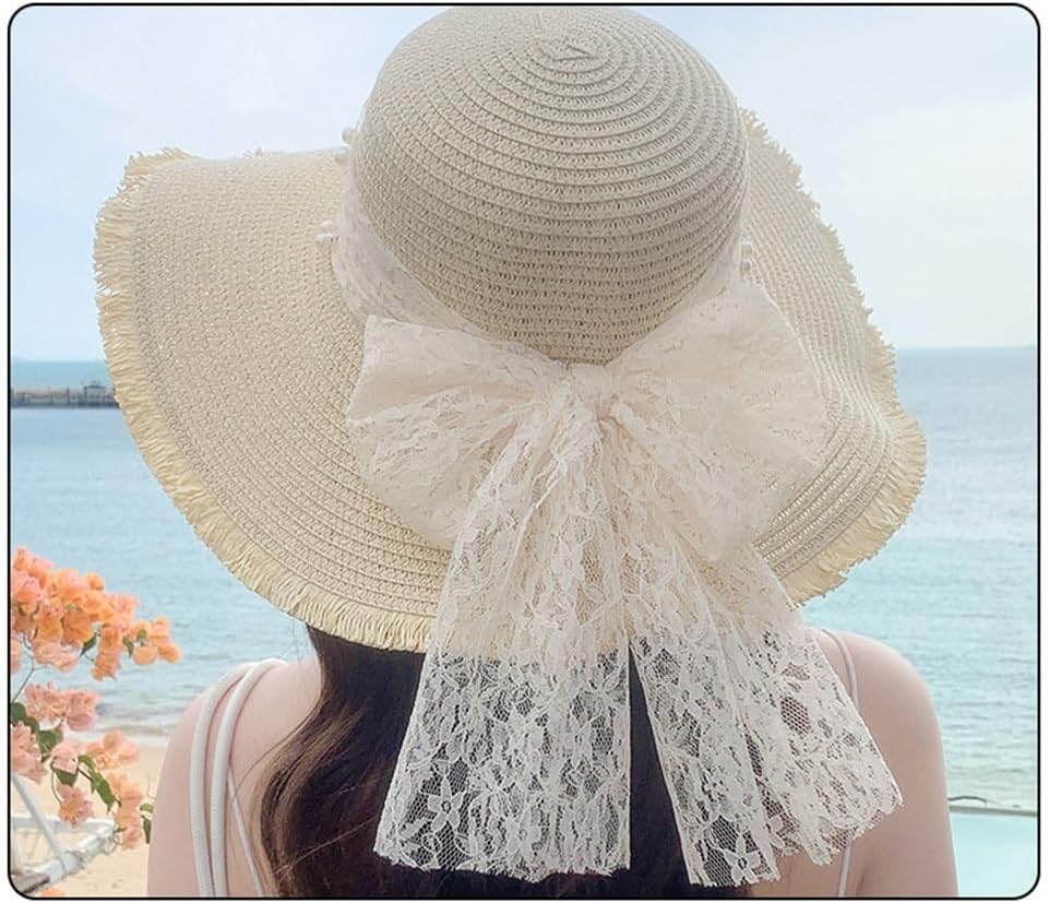 Sweet Temperament Sun Hat Seaside Vacation Ms
