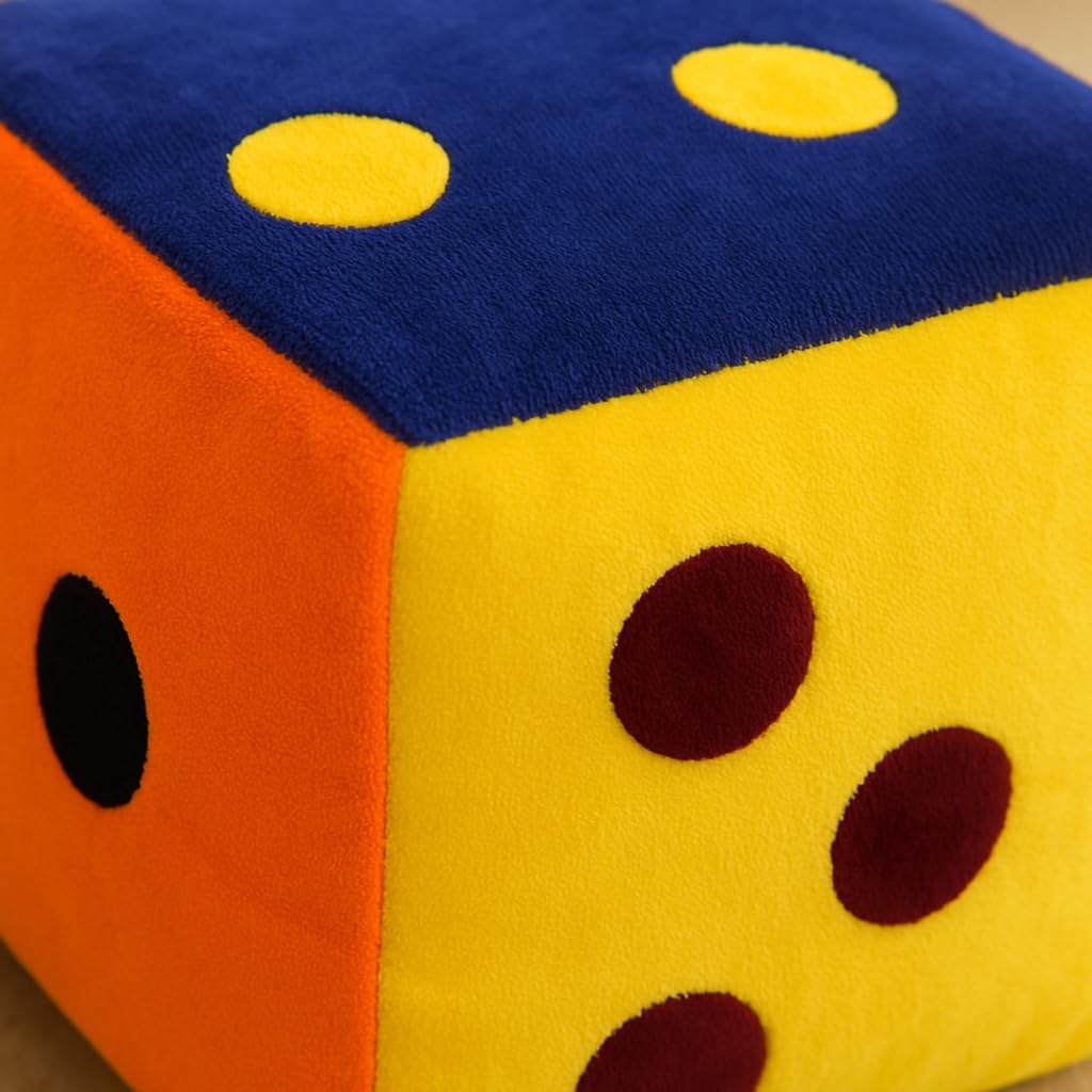6 Inch Soft Dice Cube | Plush Dice for Kids & Adults | Small Dice for Ludo, Snake & Ladder, Board Games | Safe Soft Toy 3