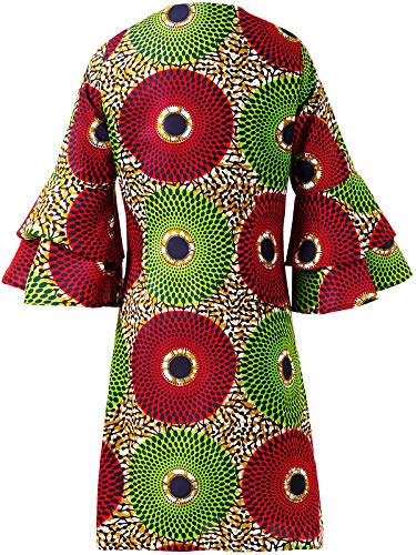 Image of SHENBOLEN Women African Print Jacket Dashiki Traditional Top Dress