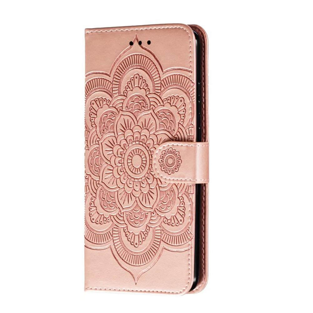 shingtomua for Samsung Galaxy S22 5G Case Wallet with Card Holder Kickstand Magnetic Soft Leather Flip Fold Case for Samsung S22 Cover (Pink)