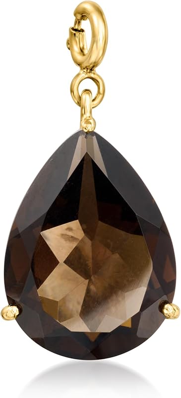 Ross-Simons 12.00 Carat Smoky Quartz Charm in 18kt Gold Over Sterling