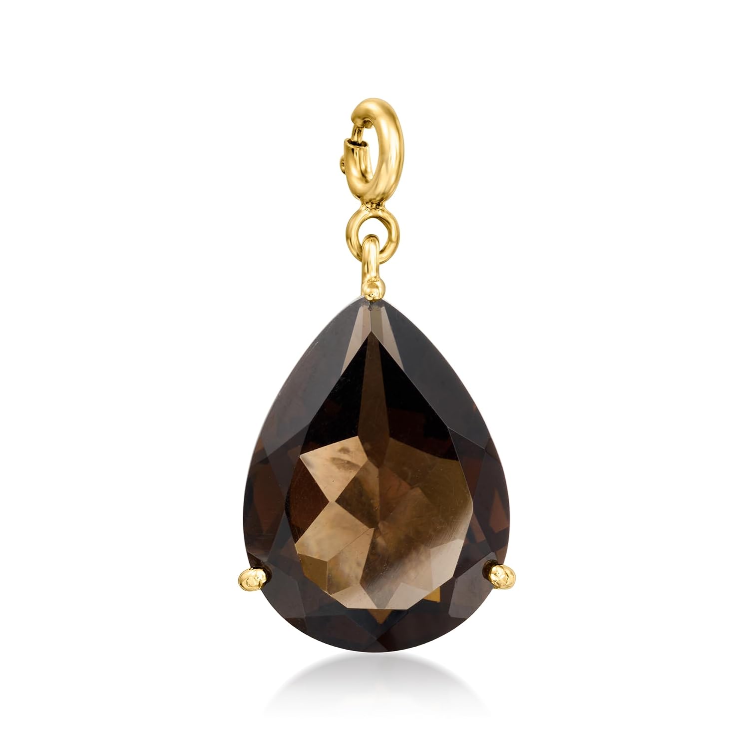 Ross-Simons 12.00 Carat Smoky Quartz Charm in 18kt Gold Over Sterling