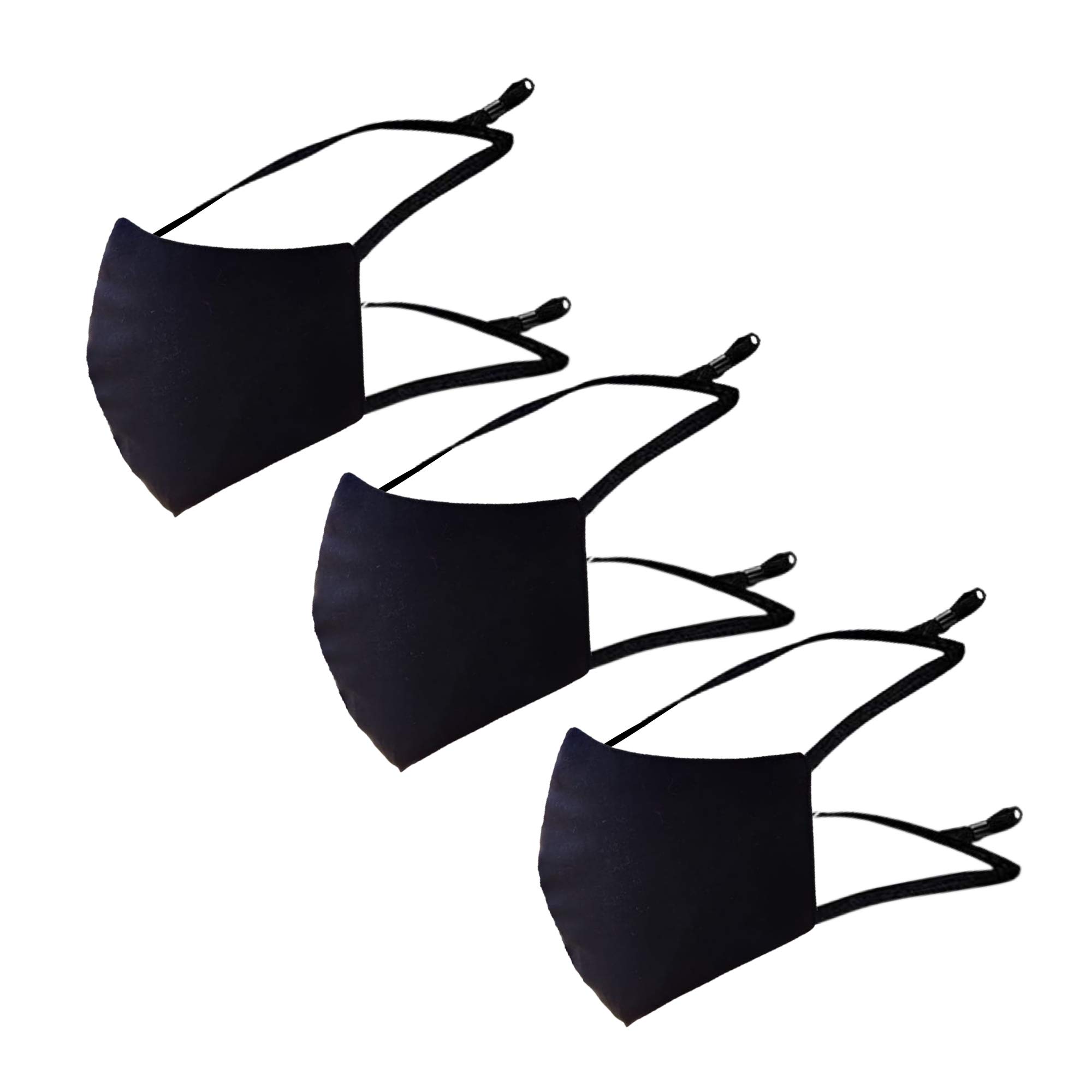 Shailas Couture L to XL Cotton Reusable Face Masks with Adjustable Head Loop (Black, Without Valve, Pack of 3) for Men (B09267W6ZF) Amazon Price History, Amazon Price Tracker