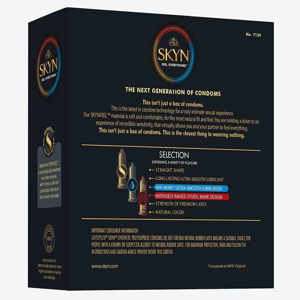 Best Deal 🛒 SKYN Selection Non-Latex Condoms Variety Pack, 24 Count