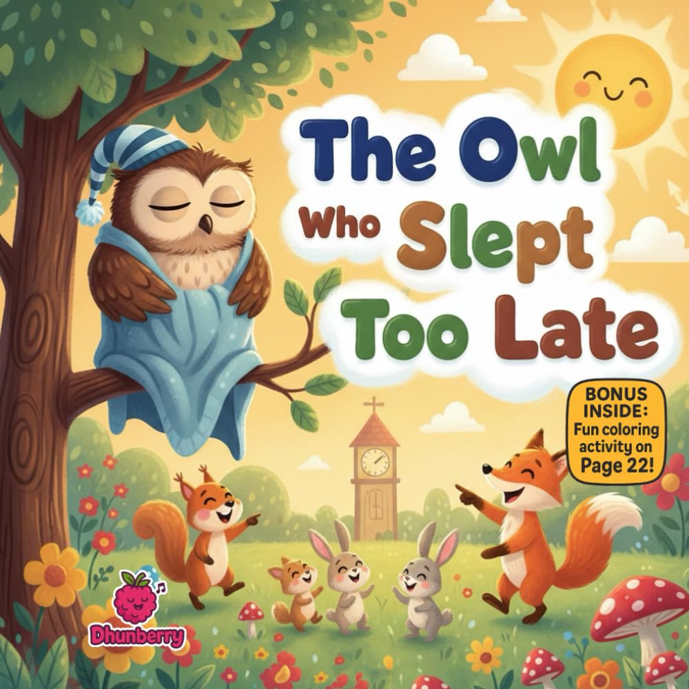 The Owl Who Slept Too Late: A Fun Rhyming Picture Book About Bedtime, Good Sleep Habits, and Waking Up Ready to Learn