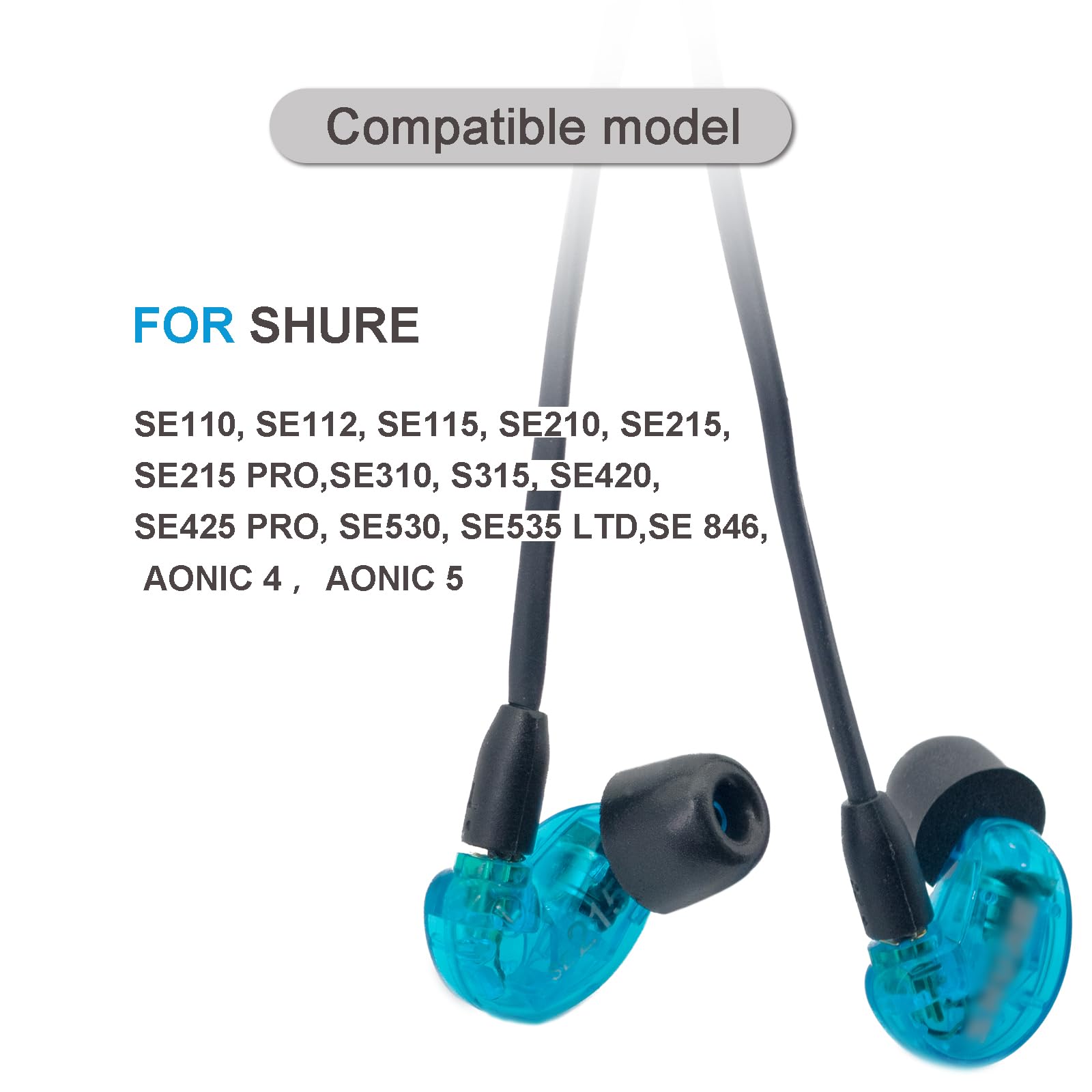 AONIC 5 - 高遮音性イヤホン - Shure 日本 Klowcok 低反発素材イヤー