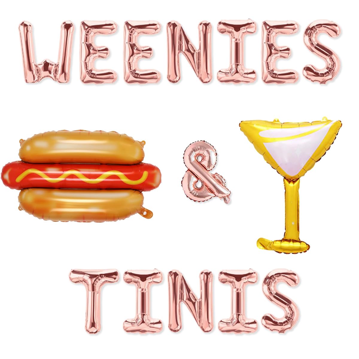 Banner Decorativo 'Tinis Before The Weenie' Per Addio Al Nubilato - Tema Martini E Hot Dog - Rosso E Verde - 1 Pezzo