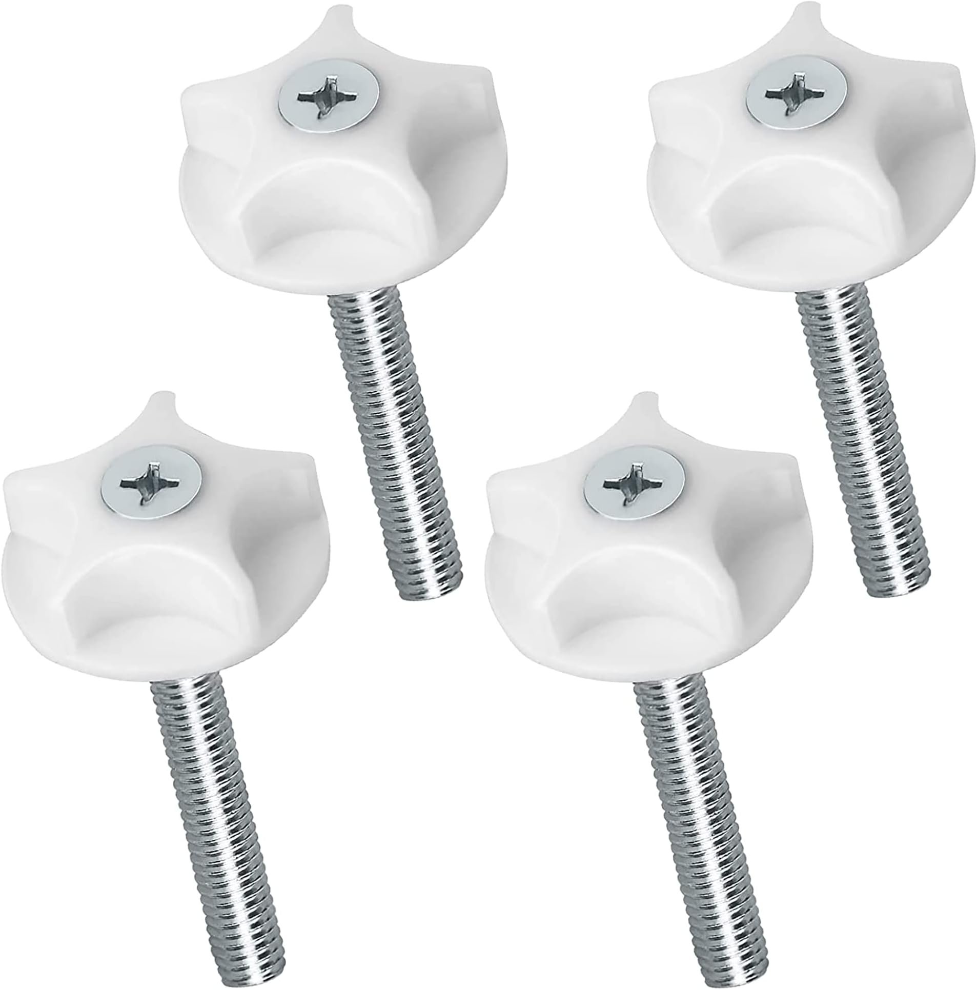 4Pcs Headboard Bolts Screws M8 Headboard Fixings Strong Hold Headboard Bolts Fittings Easy Fit Headboard Screws and Washers for Divan Bed