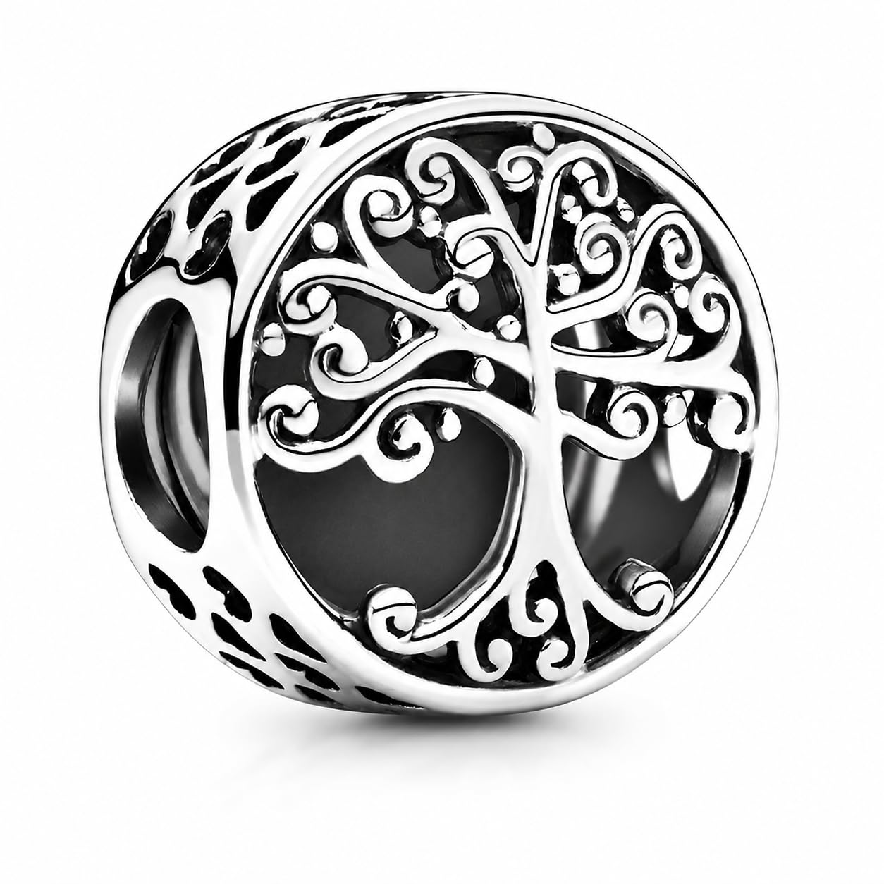 Charm New 2025 Compatibile Tutte Marche Albero Vita Portafortuna Oro Argento Ciondoli Originale Bead Compleanno Anniversario Argento 925 Amicizia Mamma Cuore Famiglia Perline Natale