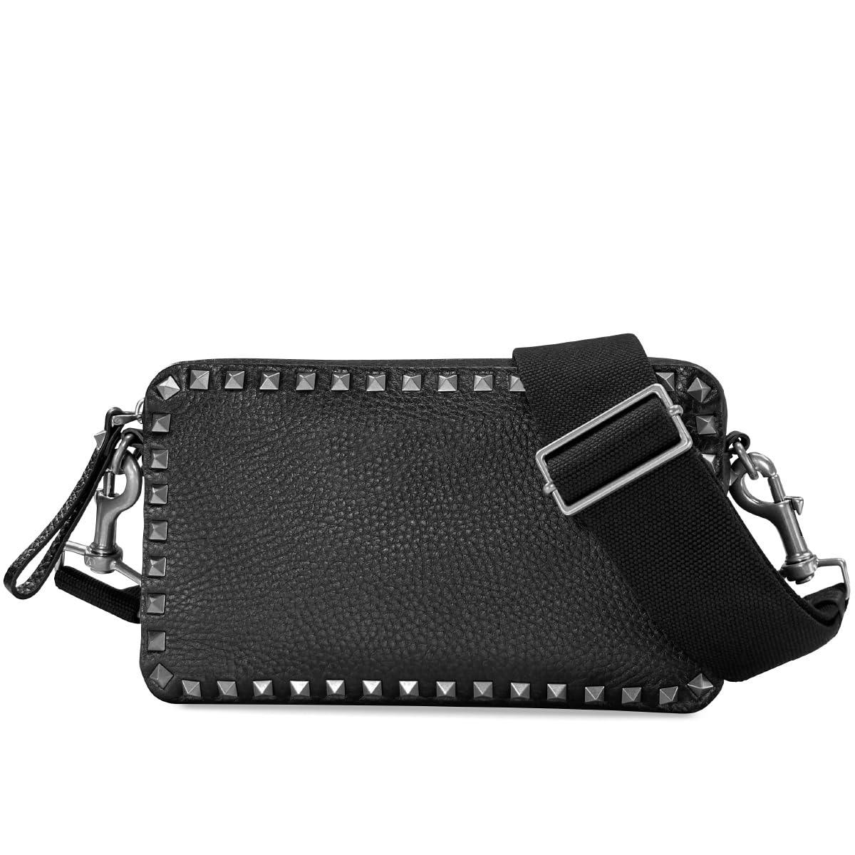 VALENTINO Valentino Garavani ブラック Rockstud クロスボディバッグ
