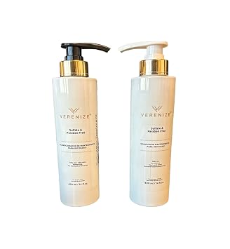 Sulfate free Shampoo & Conditioner Set, 14 Fl Oz Pack of 1, White