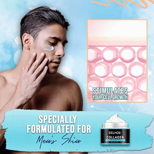 Miniatura 6 de TTNC EELHOE - Crema antiarrugas de colágeno para hombre, crema hidratante facial de 1.76oz para hombre, crema antiarrugas para hombre, crema
