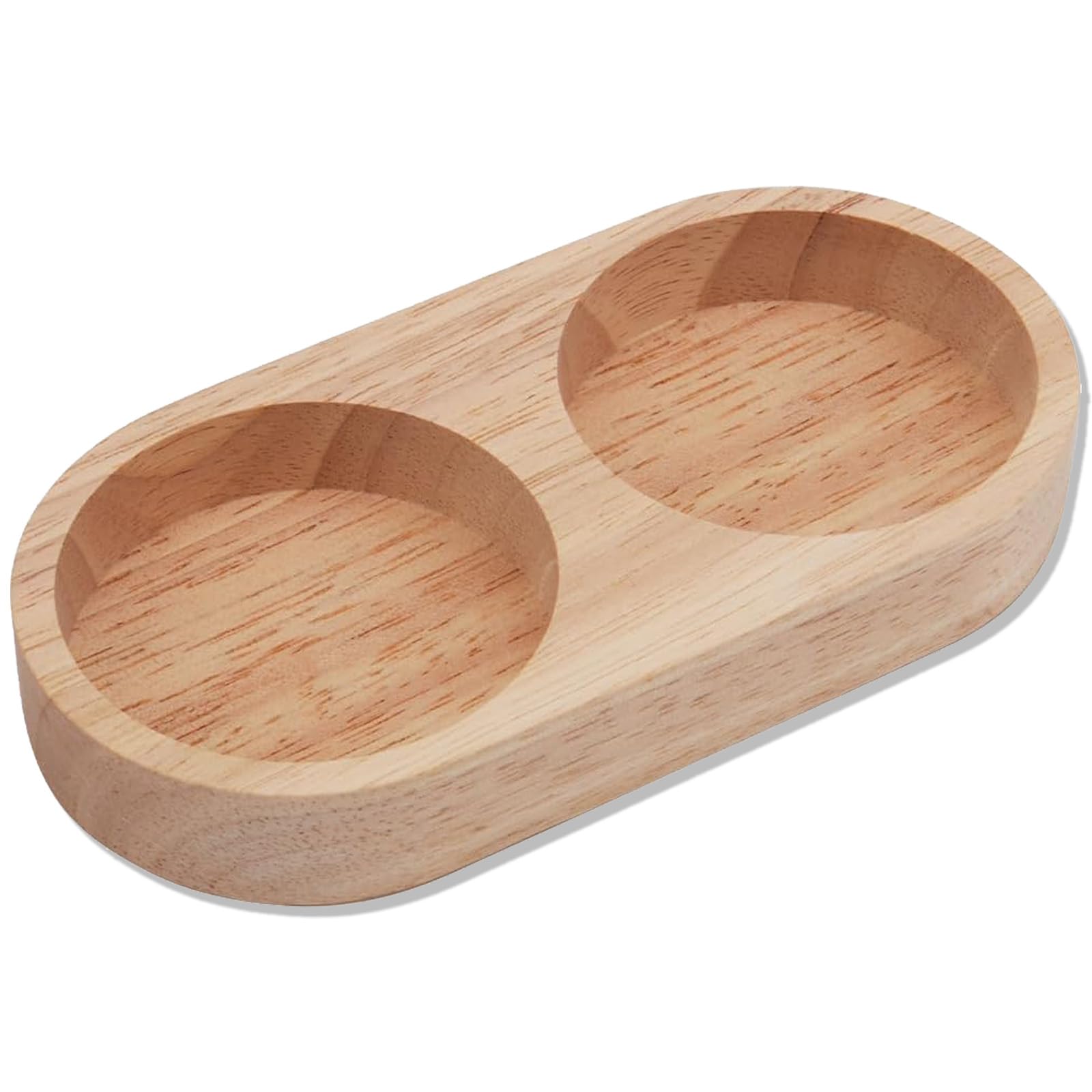 Wooden Salt and Pepper Tray, Beech Wood Salt Pepper Grinder Rest Tray, Suitable for Mills Holder Shakers Salt Kitchen Home Dining Table Storage Accessories
