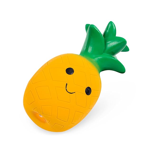 Foto 2 de 6 de Petface Juguete masticable Suave de piña de látex, Grande