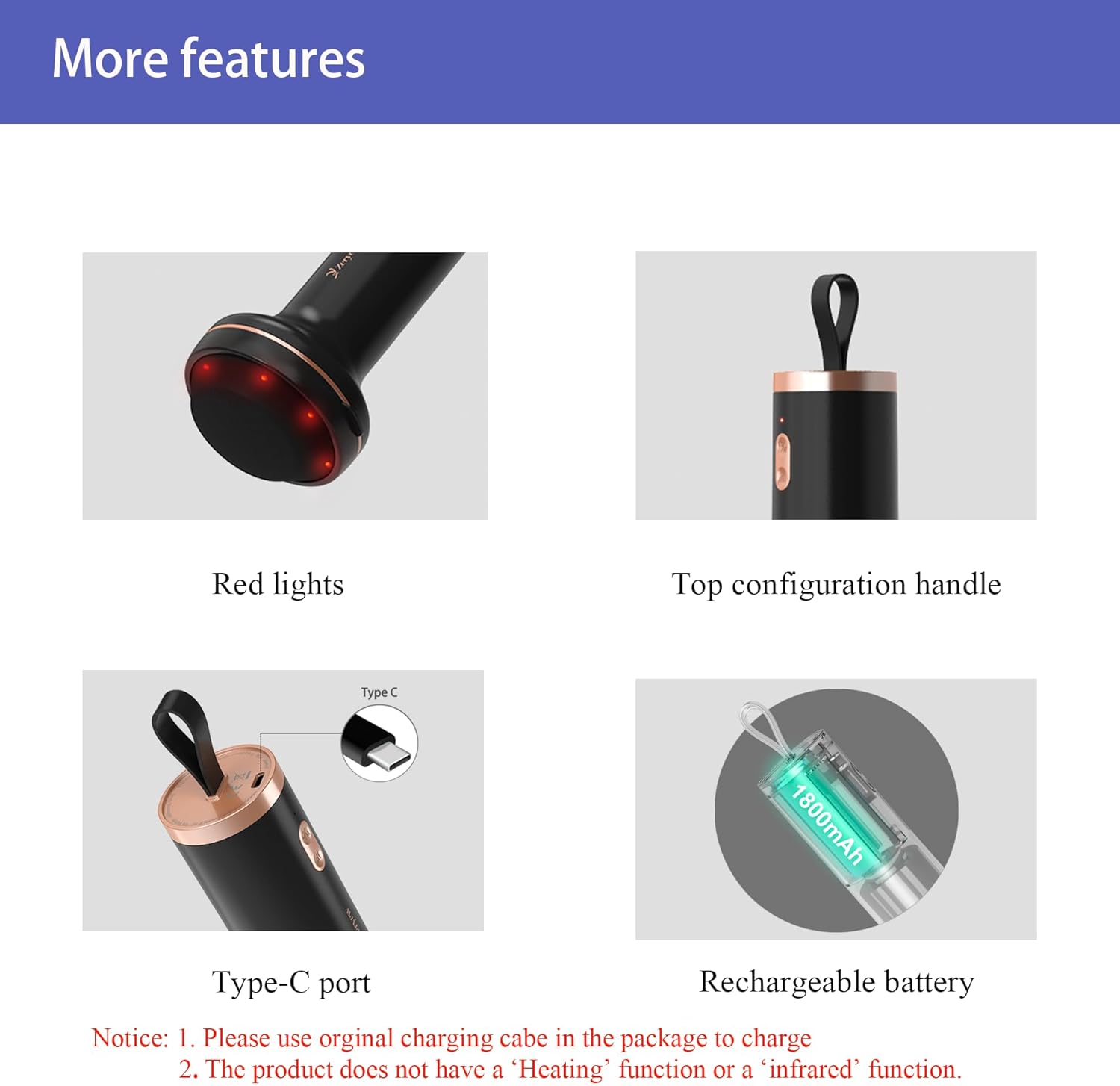 Handheld Cellulite Massager, Body Sculpting Machine, Rechargeable & Cordless, Stomach Fat Massager With 8 Massage Heads 2 Mesh Covers, Massage Abdominal Belly Thighs Butt Neck for Women Men at Home - Image 6