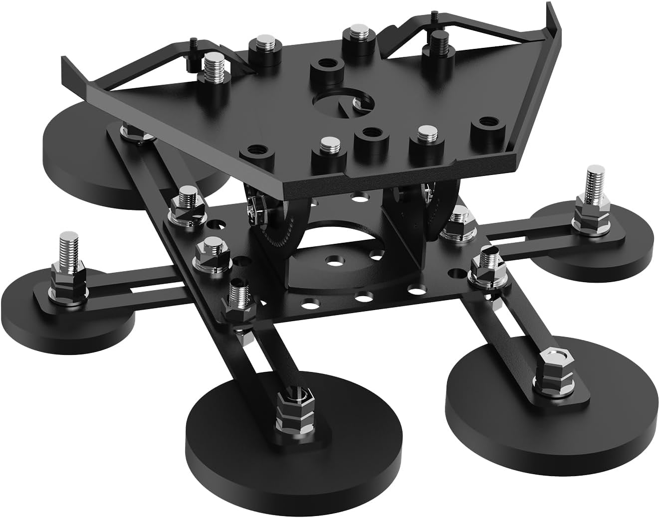 Supporto magnetico mini, adattatore con angolo di inclinazione regolabile a 20°, dotato di 6 basi magnetiche, kit di montaggio magnetico per il tetto Starlink, adatto per camper, auto, yacht e camion